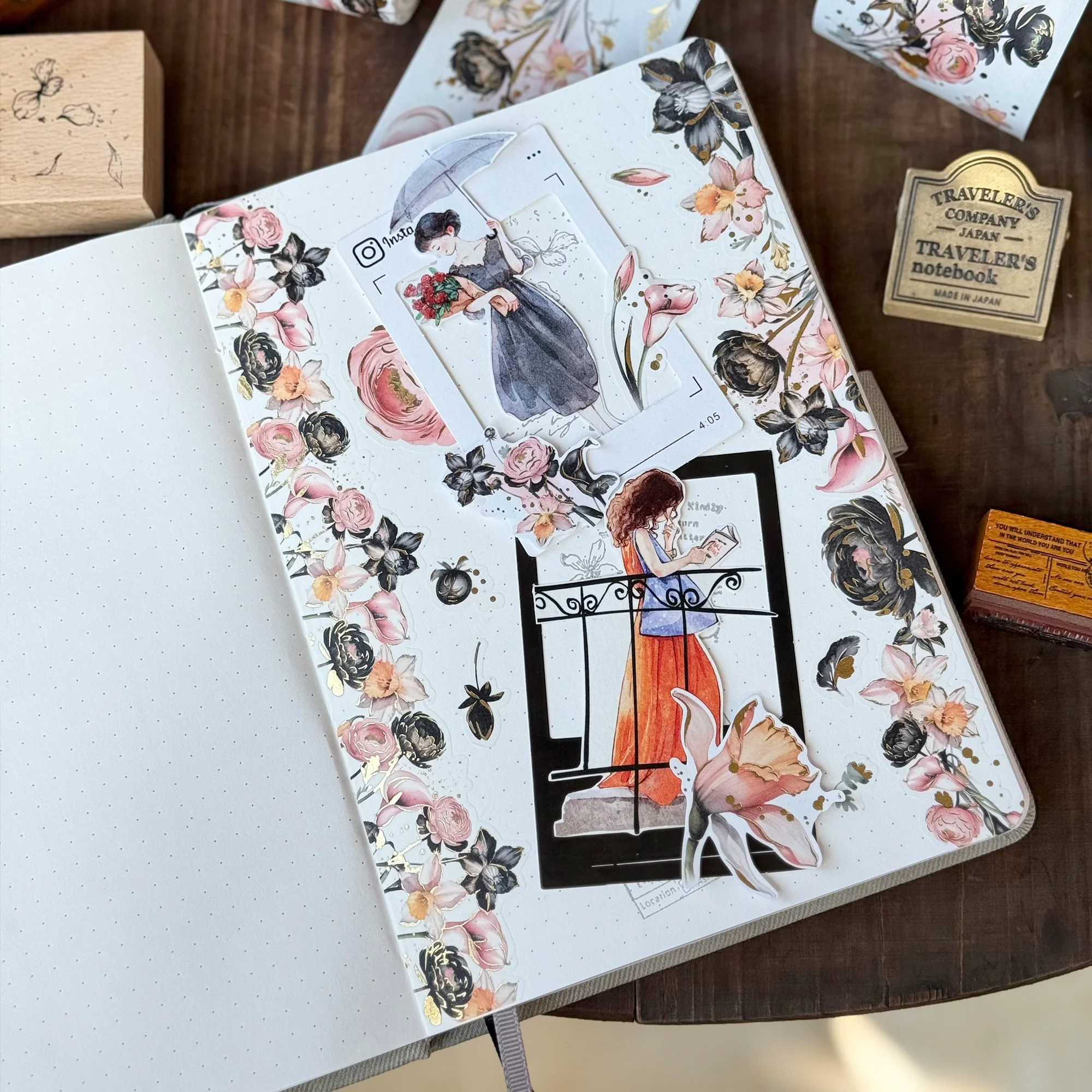 Auric Rose Washi Tape Sticker Set (GILDED) - Image 2