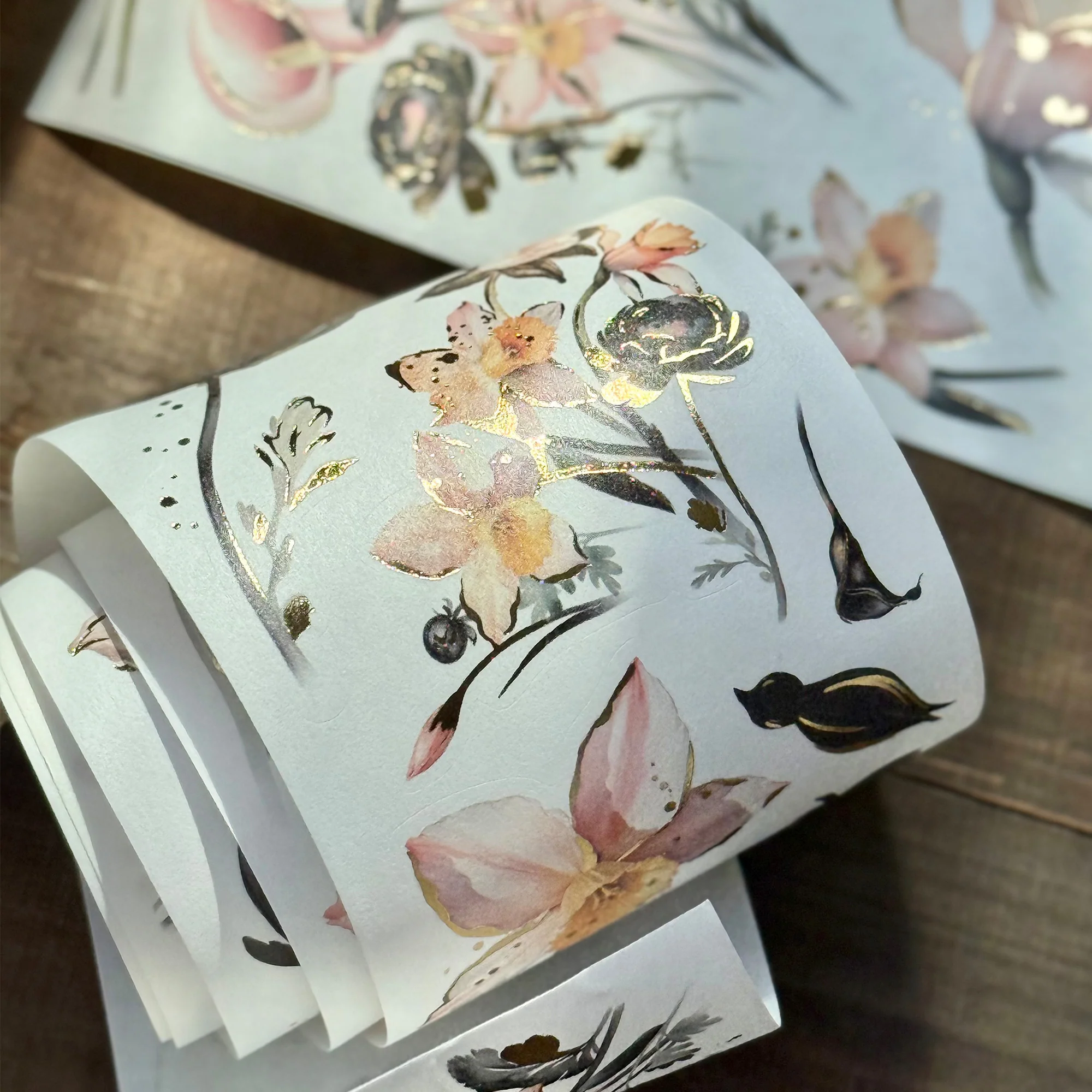 Auric Rose Washi Tape Sticker Set (GILDED) - Image 3
