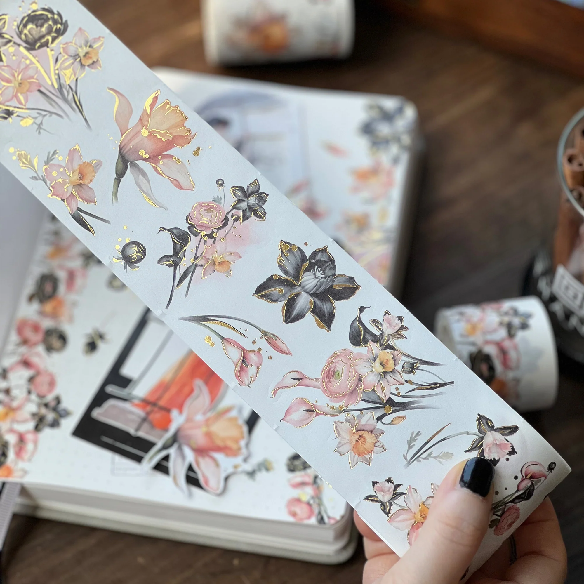 Auric Rose Washi Tape Sticker Set (GILDED) - Image 6