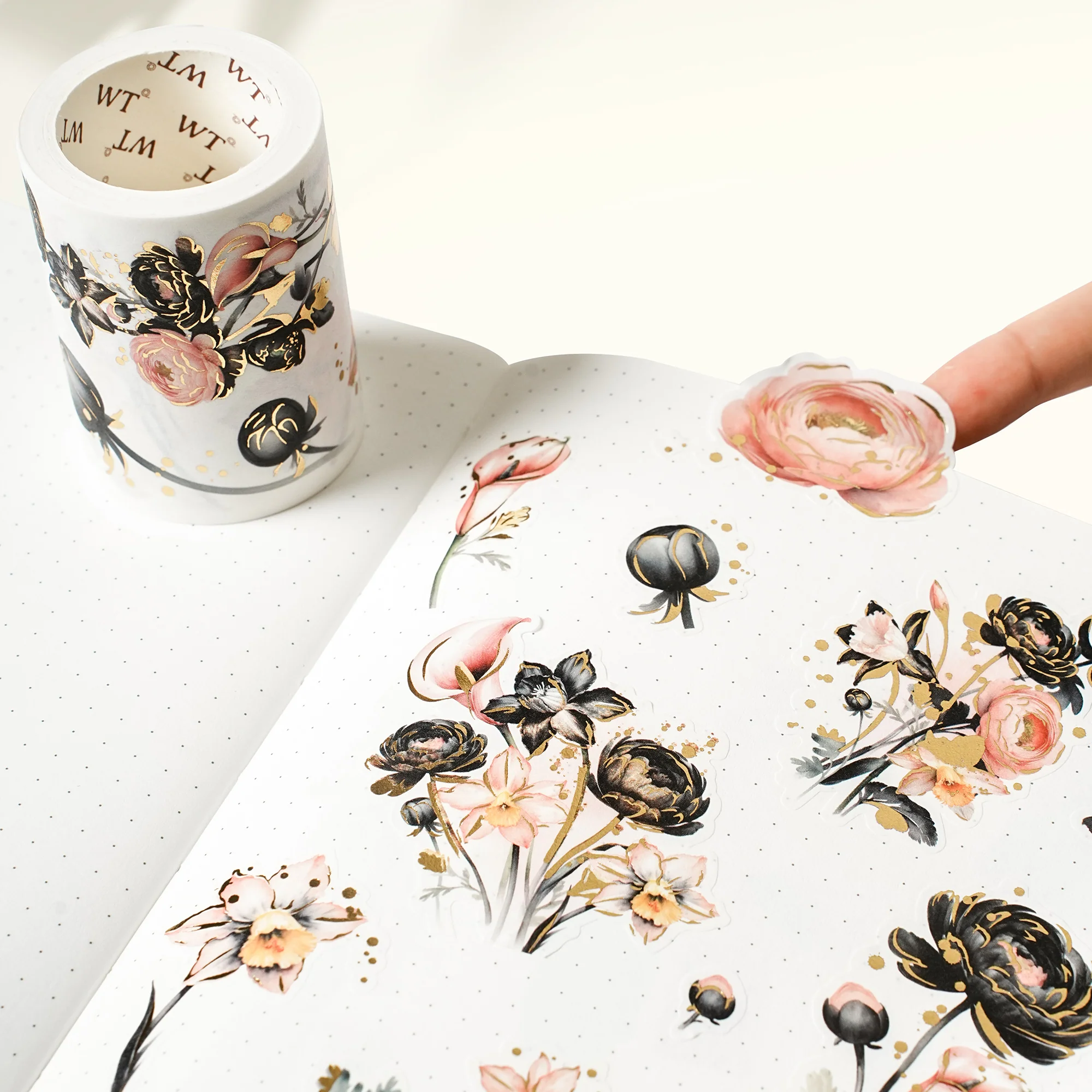 Auric Rose Washi Tape Sticker Set (GILDED) - Image 7