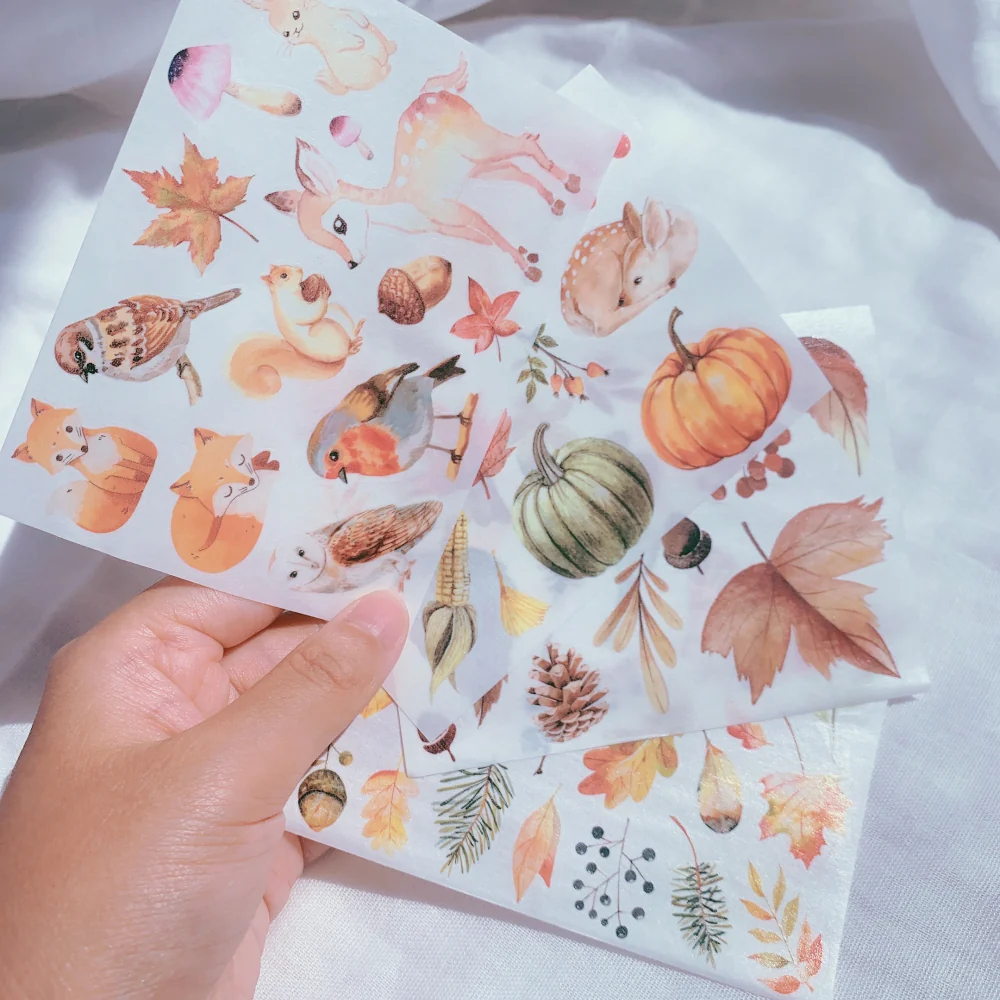 Autumn Light Washi Paper Sticker Set