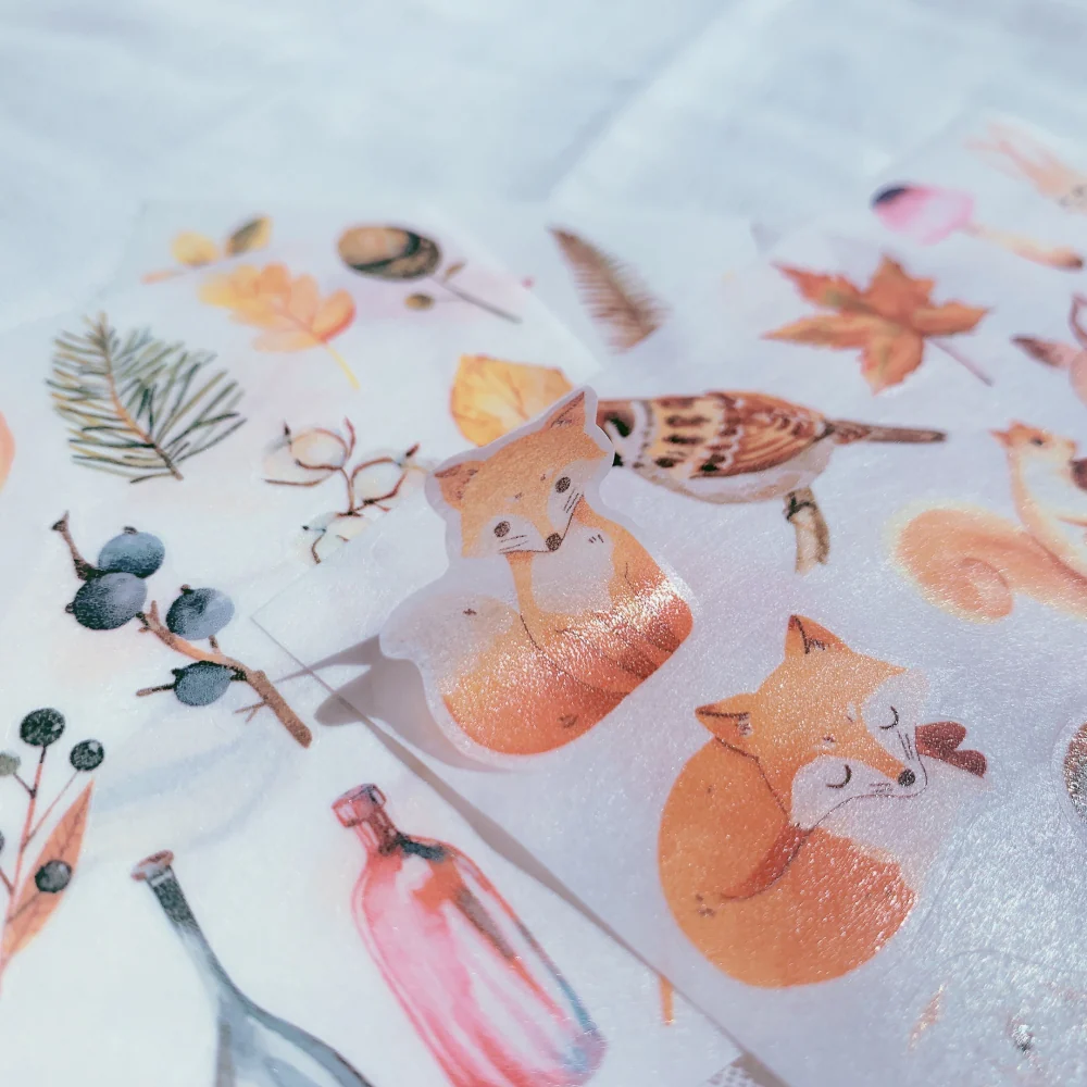 Autumn Light Washi Paper Sticker Set - Image 3