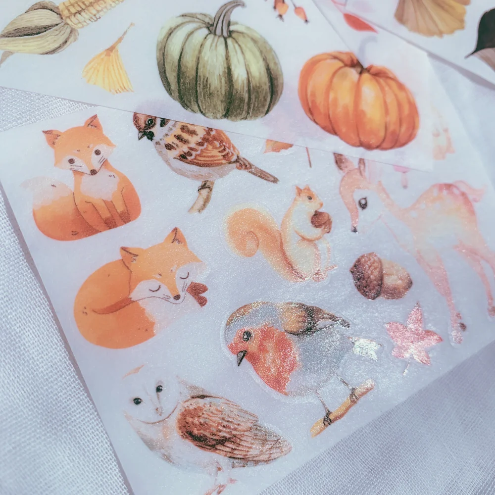 Autumn Light Washi Paper Sticker Set - Image 8