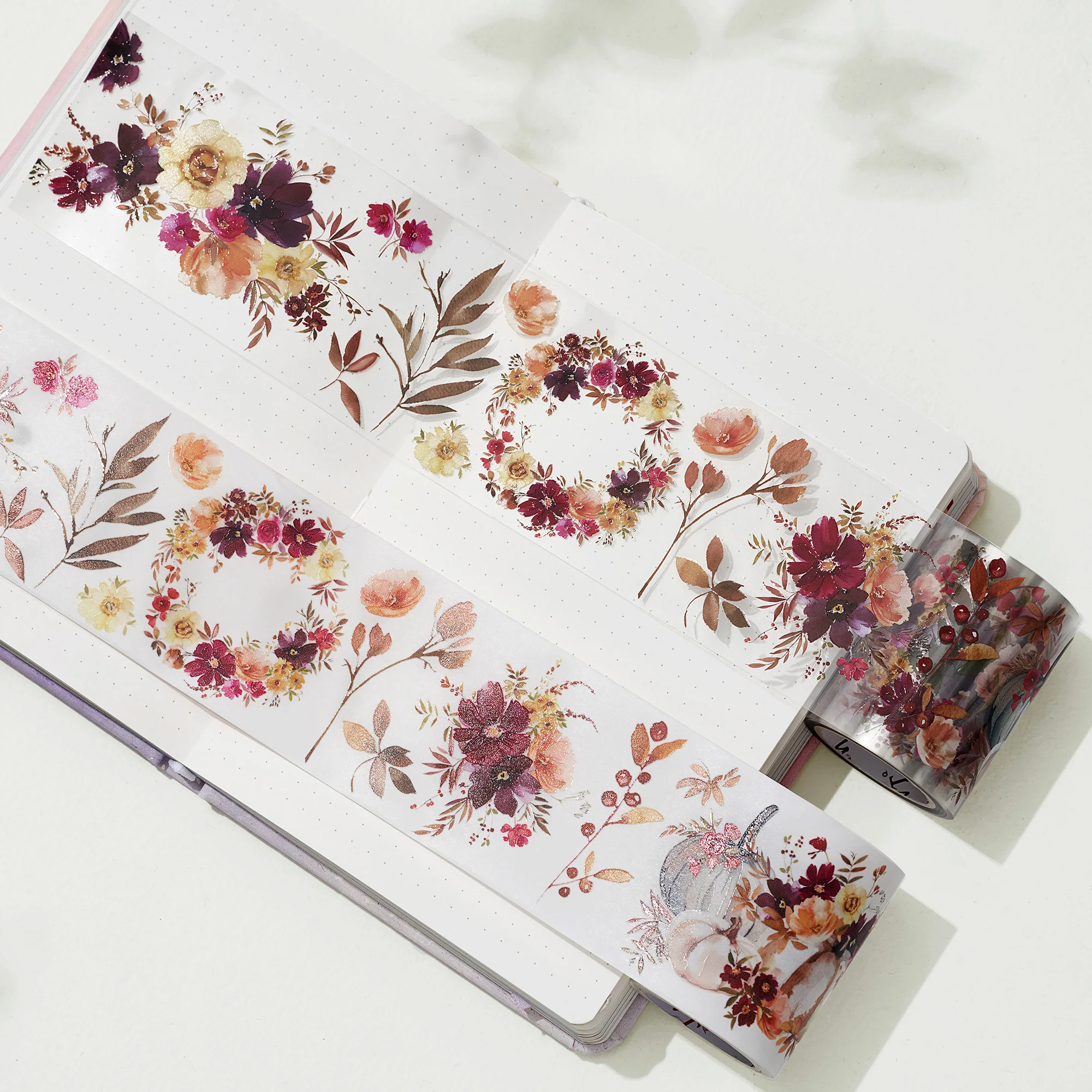 Autumn Rose Wide Washi/PET Tape - Image 8