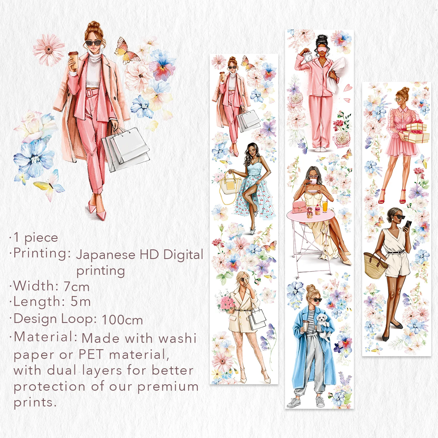 Bloom & Vogue Wide Washi/PET Tape - Image 10