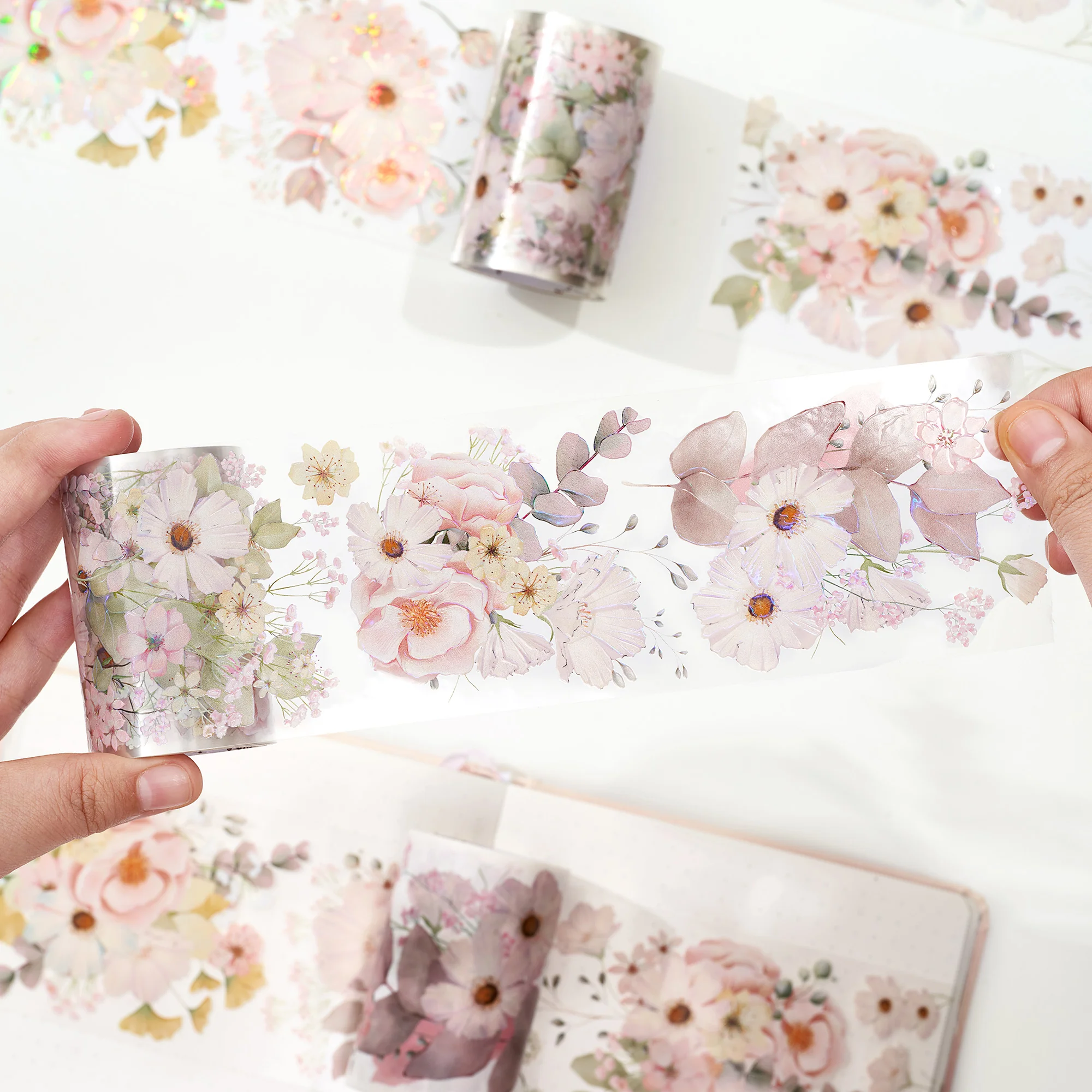 Blush Wide Washi/PET Tape - Image 3
