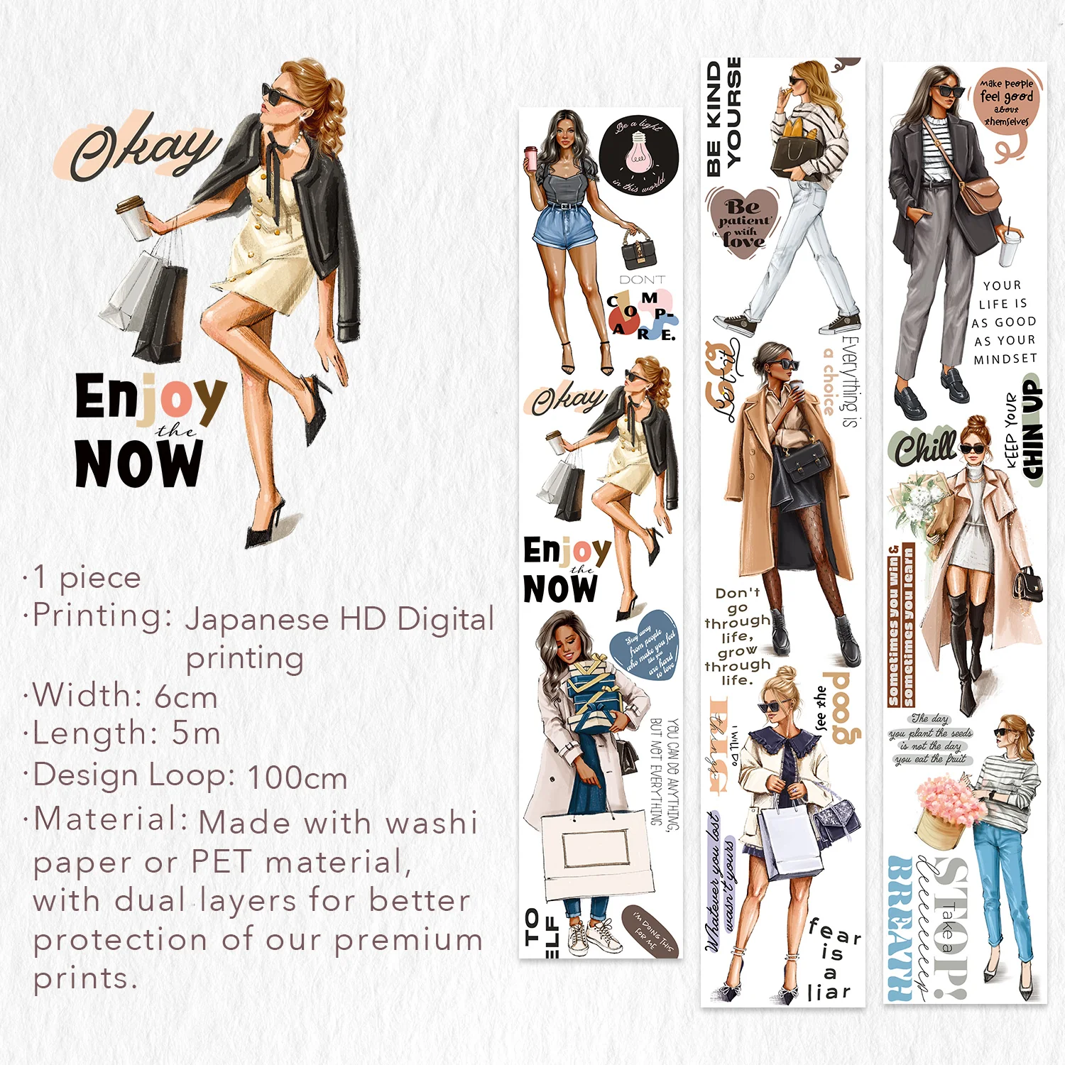 Chic Attitude Wide Washi/PET Tape - Image 10