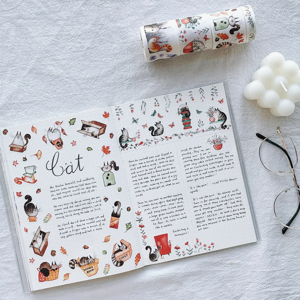 Chonky Cat Washi Tape Sticker Set - Image 10