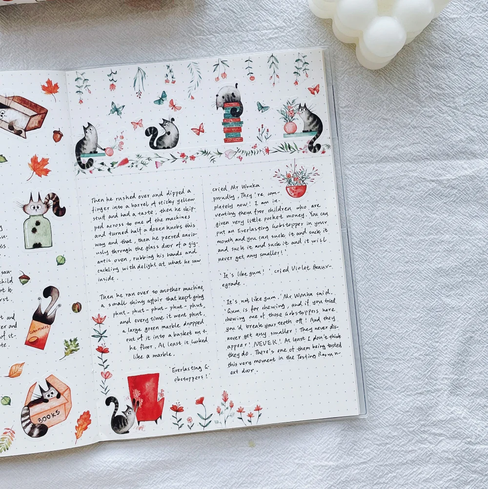 Chonky Cat Washi Tape Sticker Set - Image 13