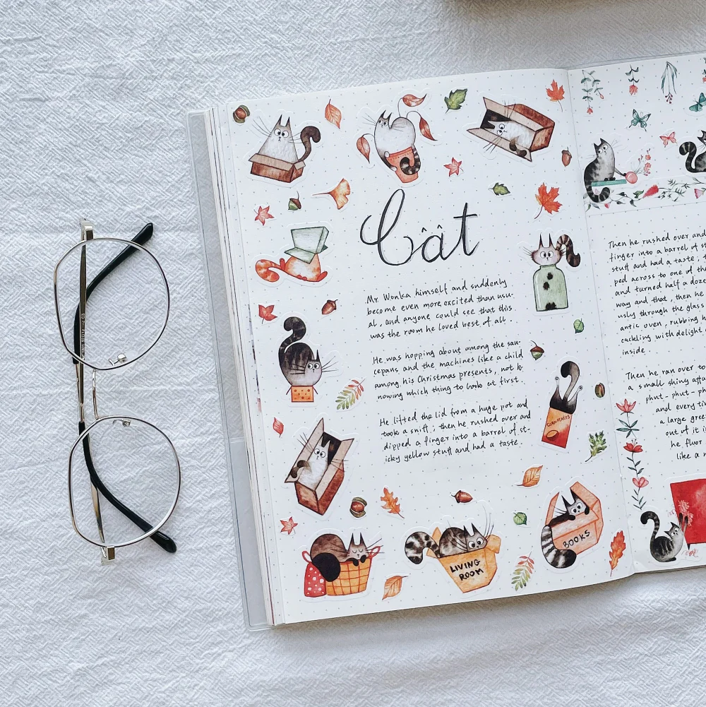 Chonky Cat Washi Tape Sticker Set - Image 14