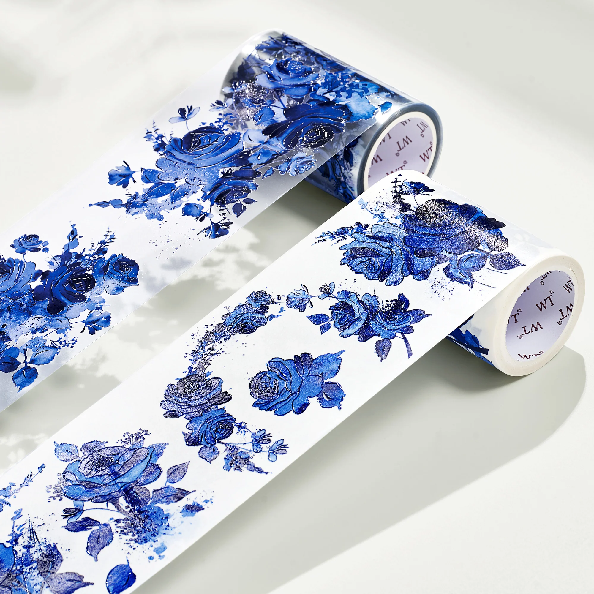 Cobalt Blue Wide Washi/PET Tape - Image 4