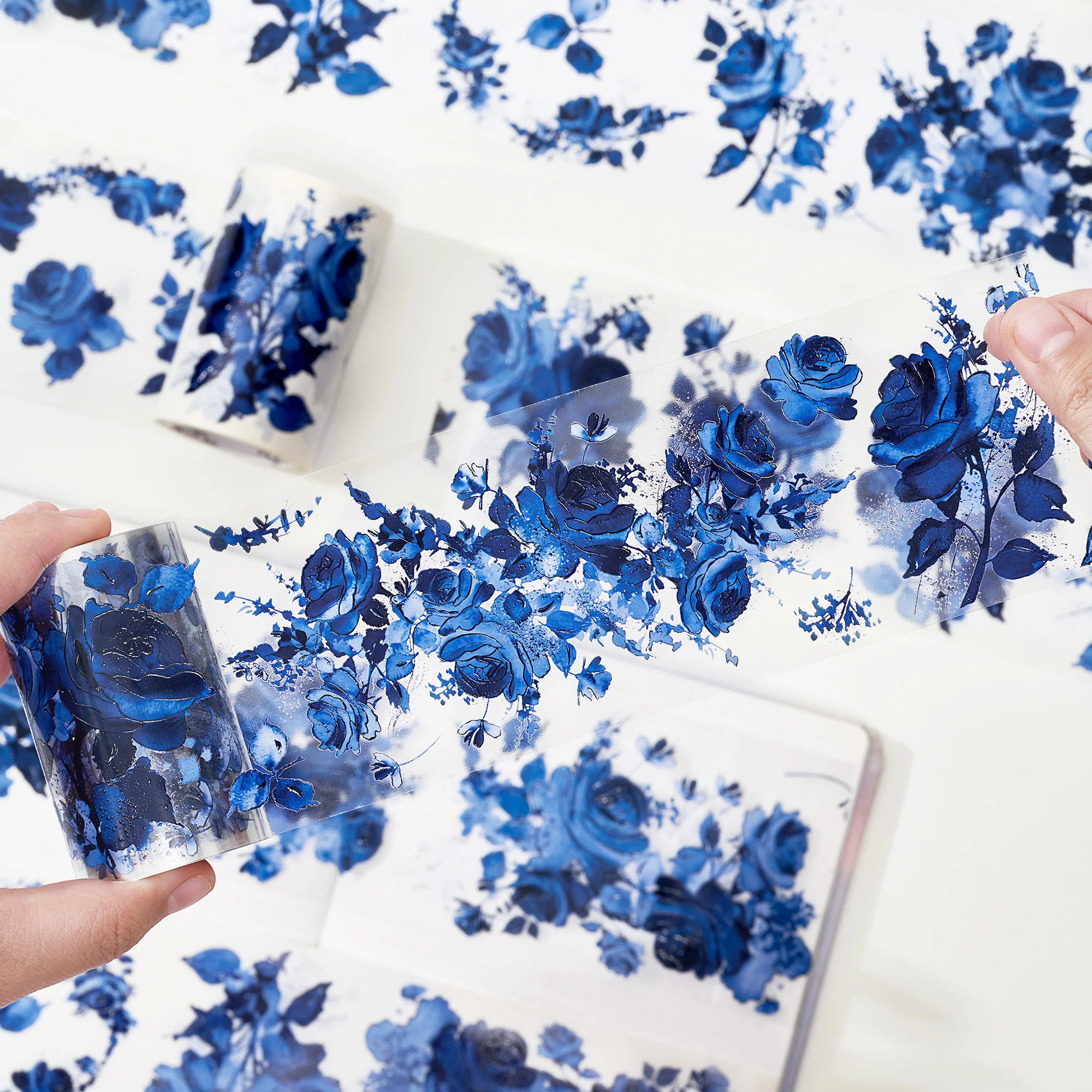 Cobalt Blue Wide Washi/PET Tape - Image 7
