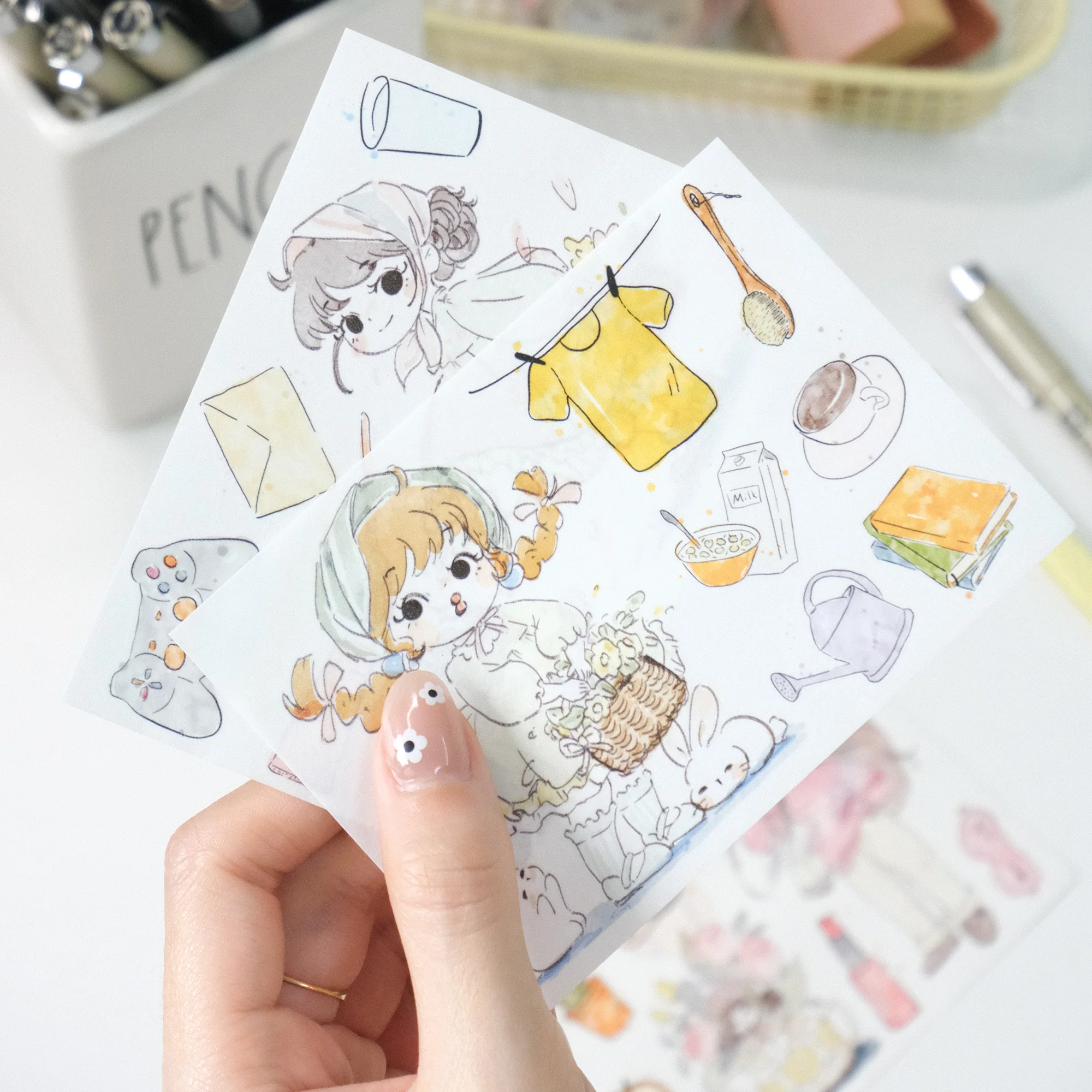 Cozy Mornings Washi Paper Sticker Set - Image 8