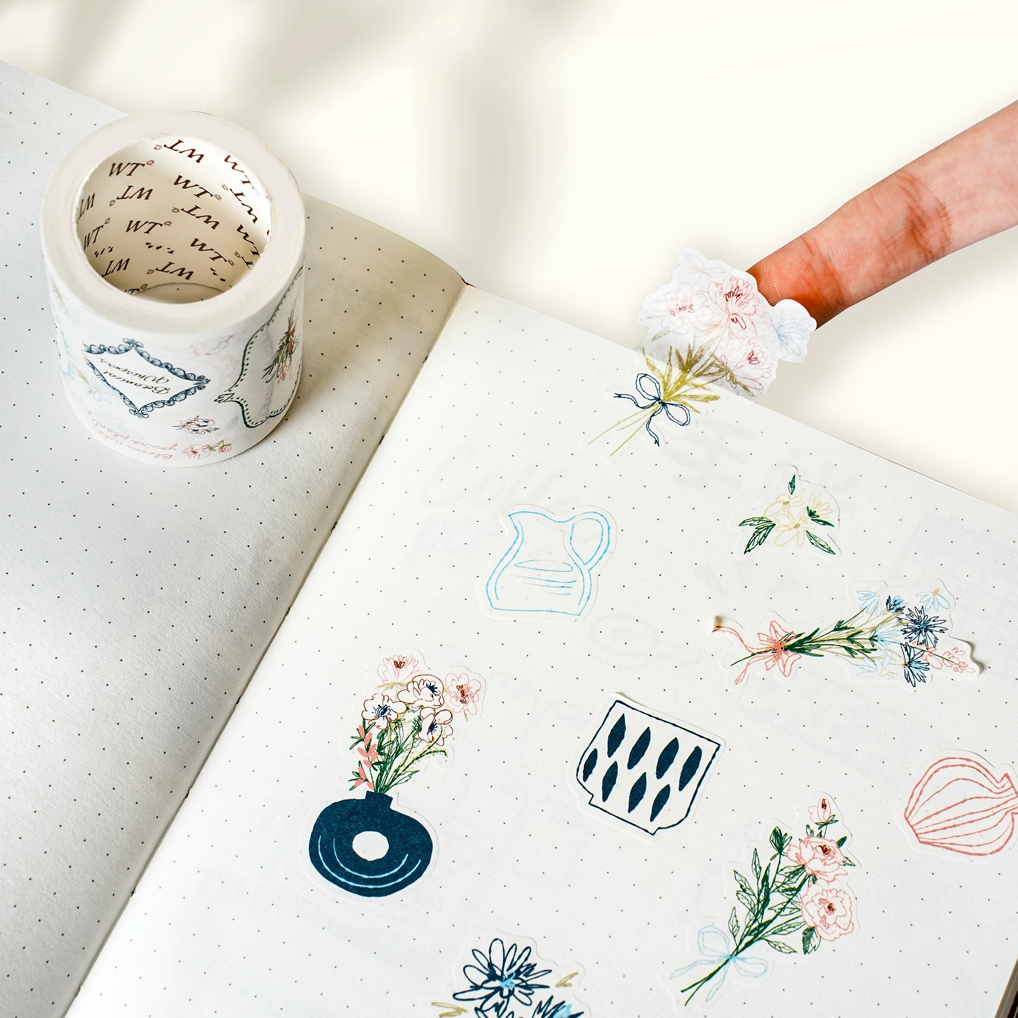 Doodle & Vine Washi Tape Sticker Set - Image 3