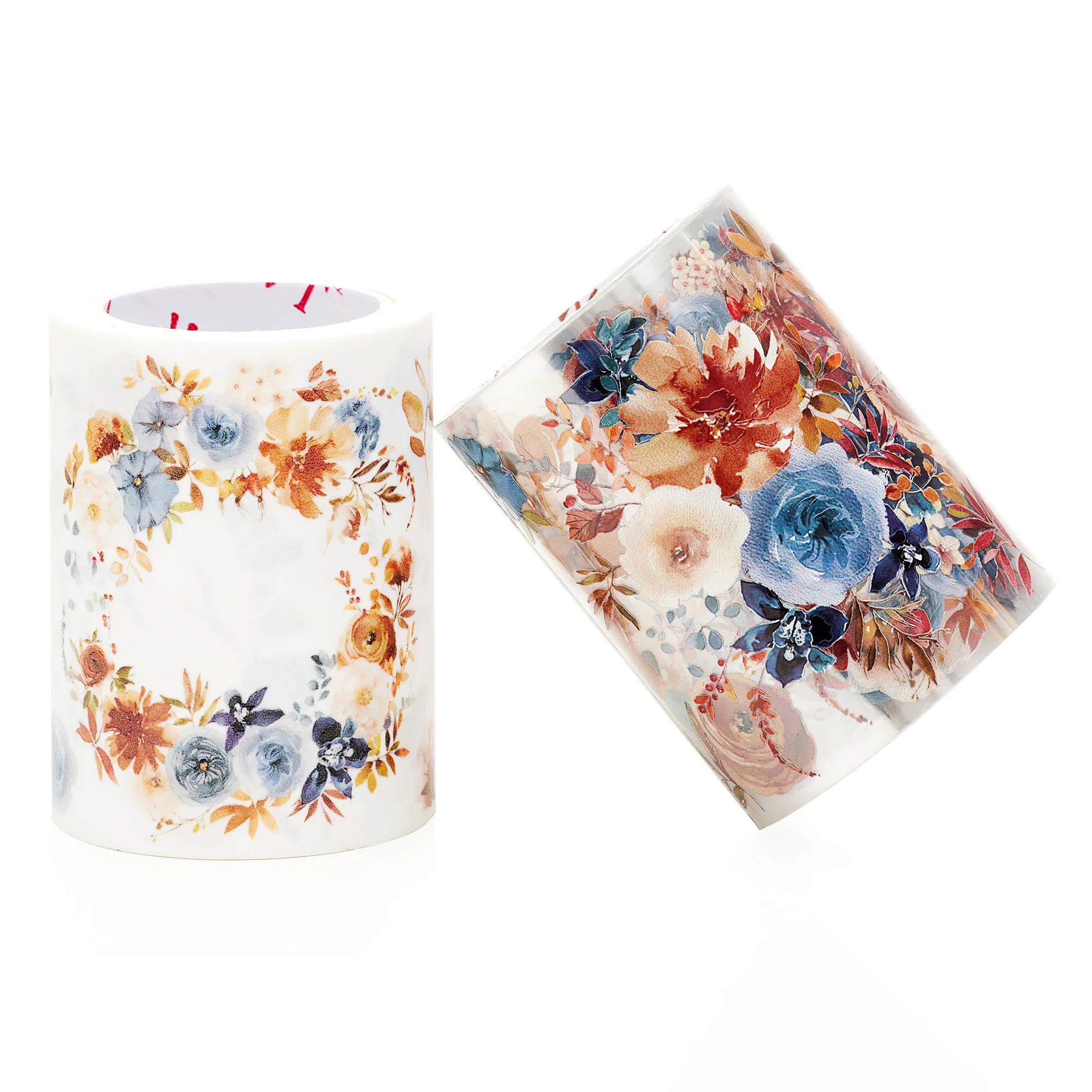 Dusty Blue & Cinnamon Wide Washi/PET Tape - Image 10