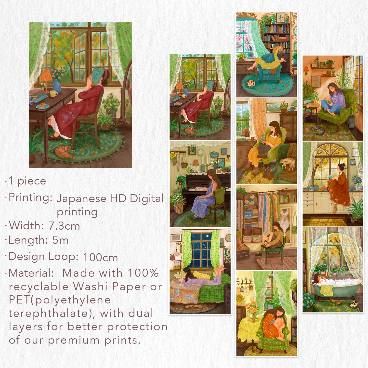 Fleeting Moments Wide Washi/PET Tape - Image 9