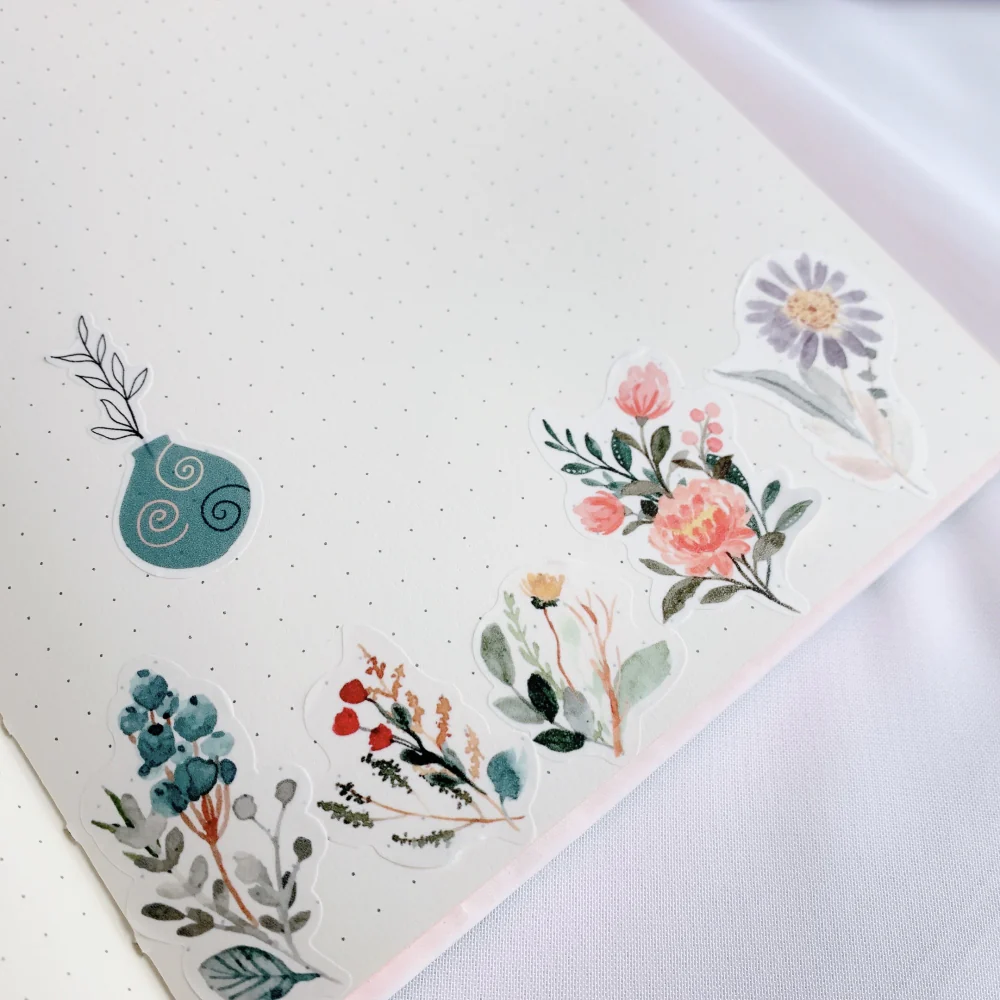 Floral Charm Washi Paper Sticker Set - Image 6