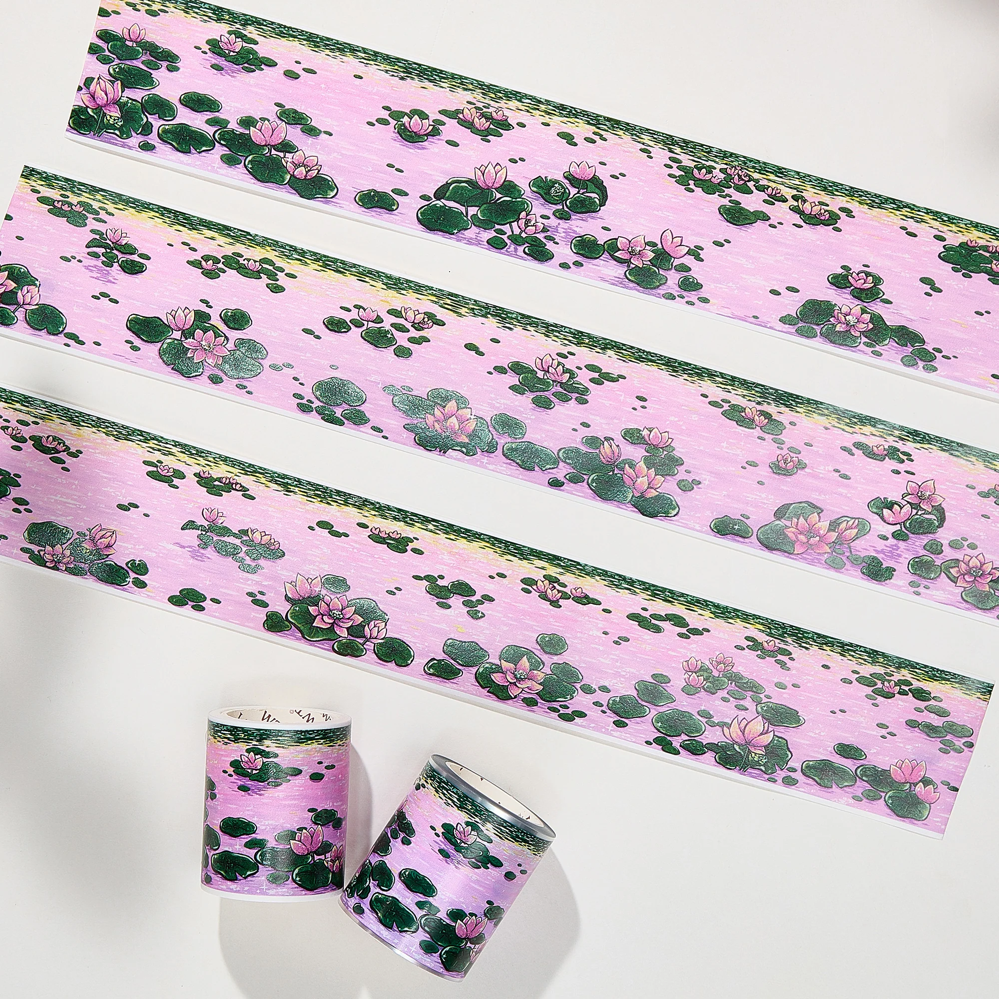 Lotus Silhouette Wide Washi Tape