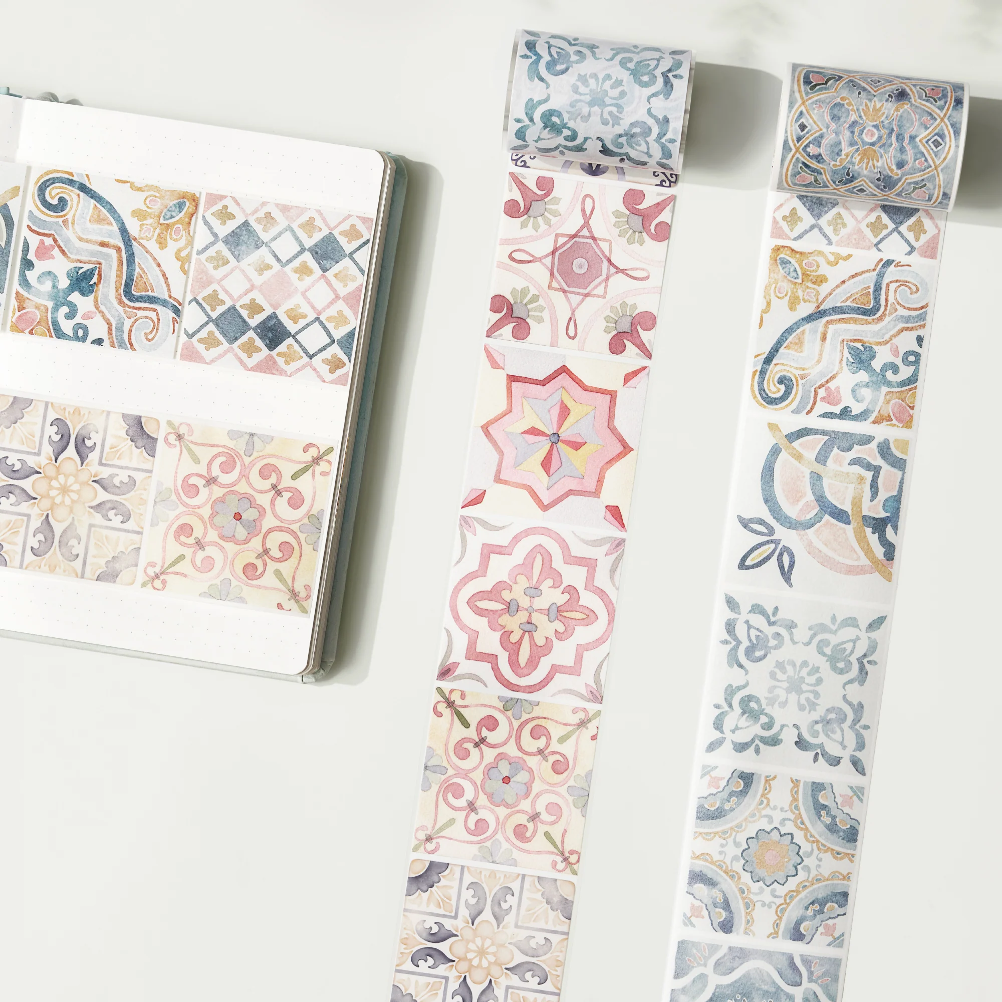 Mediterranean Tiles Wide Washi/PET Tape - Image 4