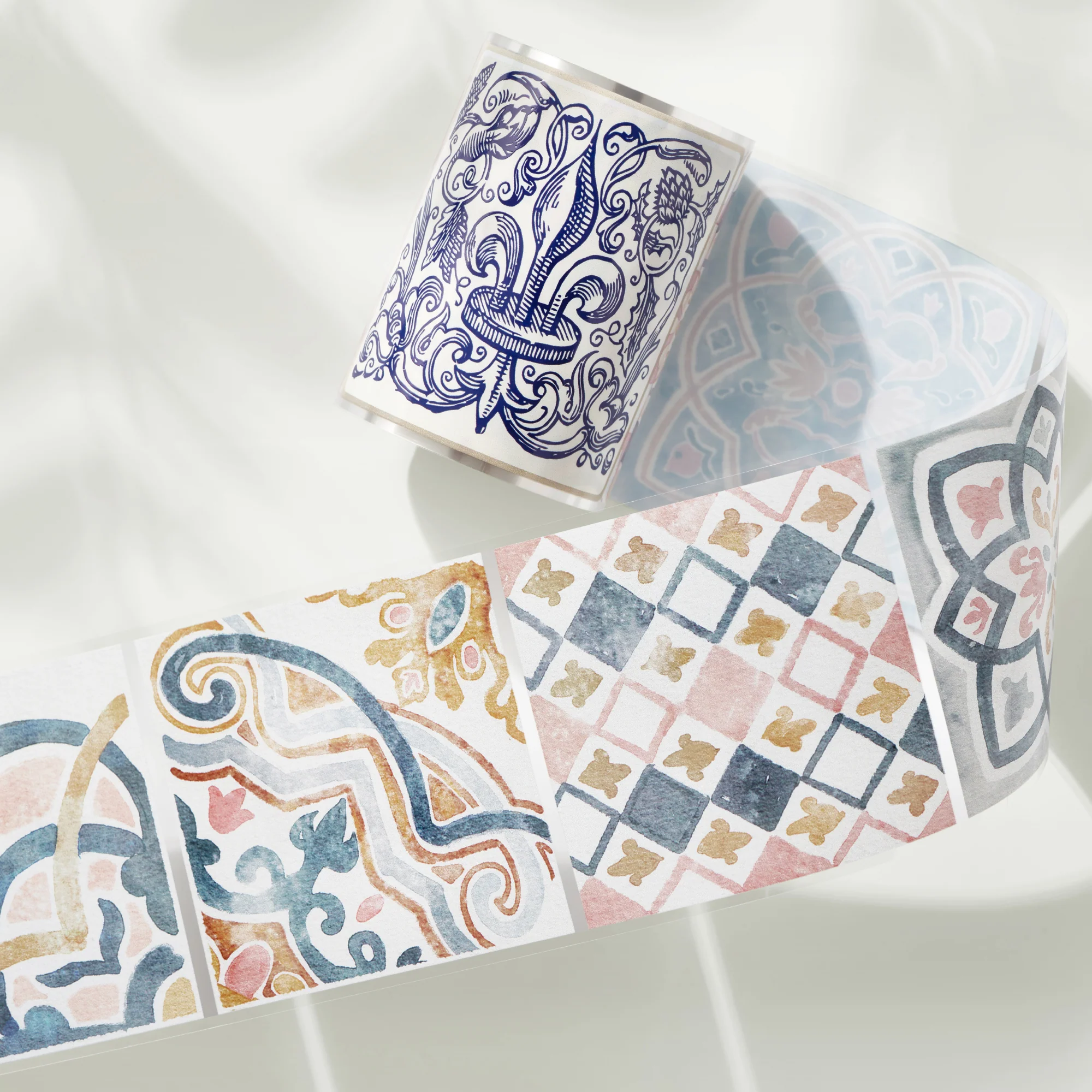 Mediterranean Tiles Wide Washi/PET Tape - Image 6