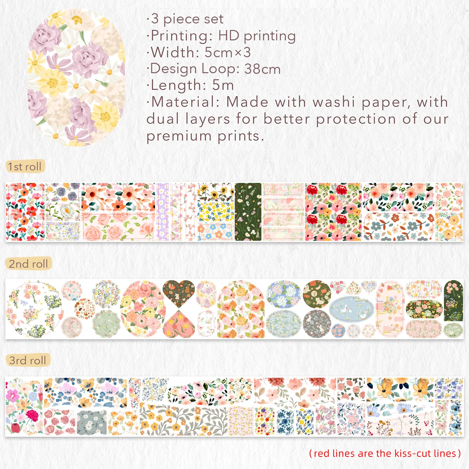 Mini Snippets Washi Tape Sticker Set - Image 8