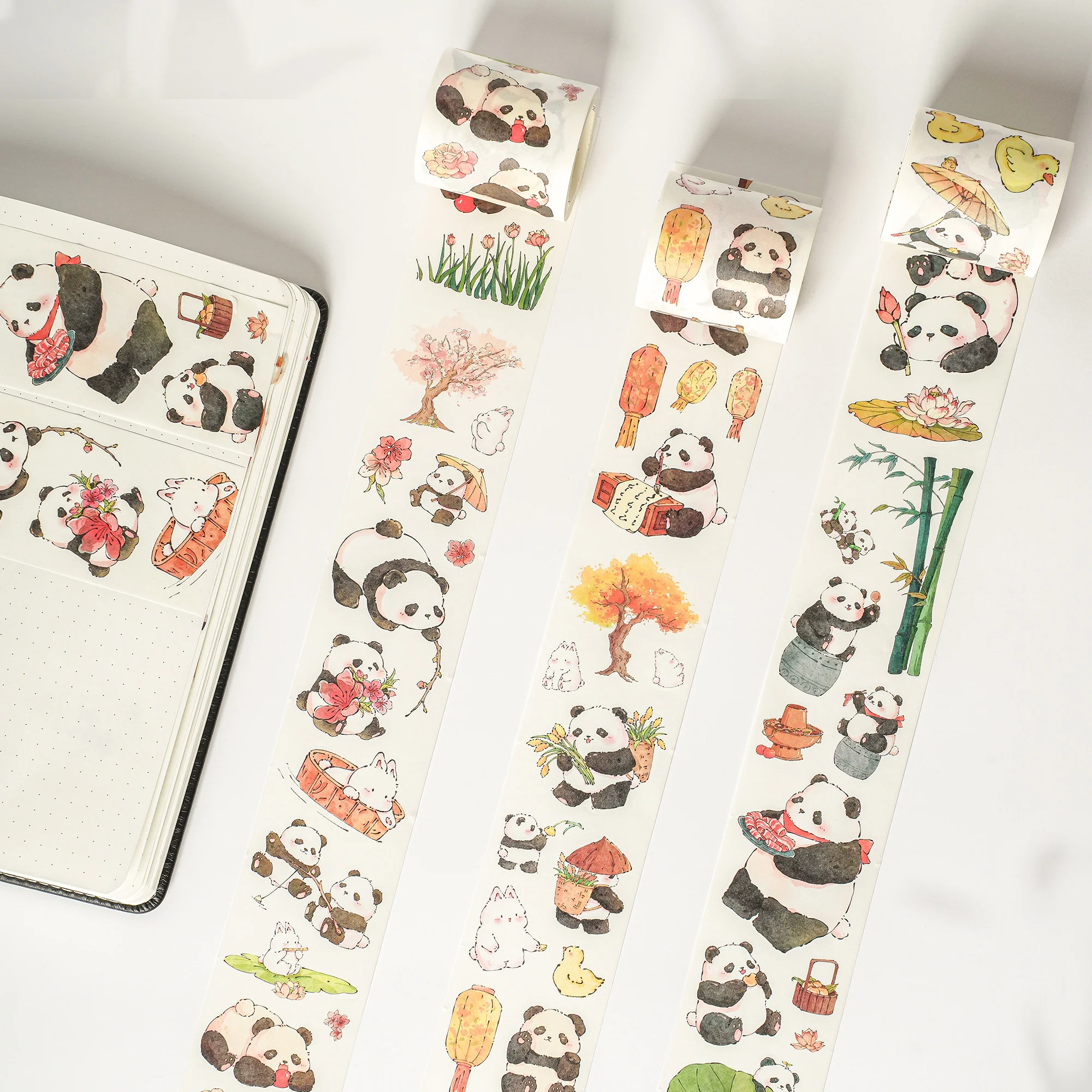 Panda Pilgrimage Washi Tape Sticker Set - Image 3