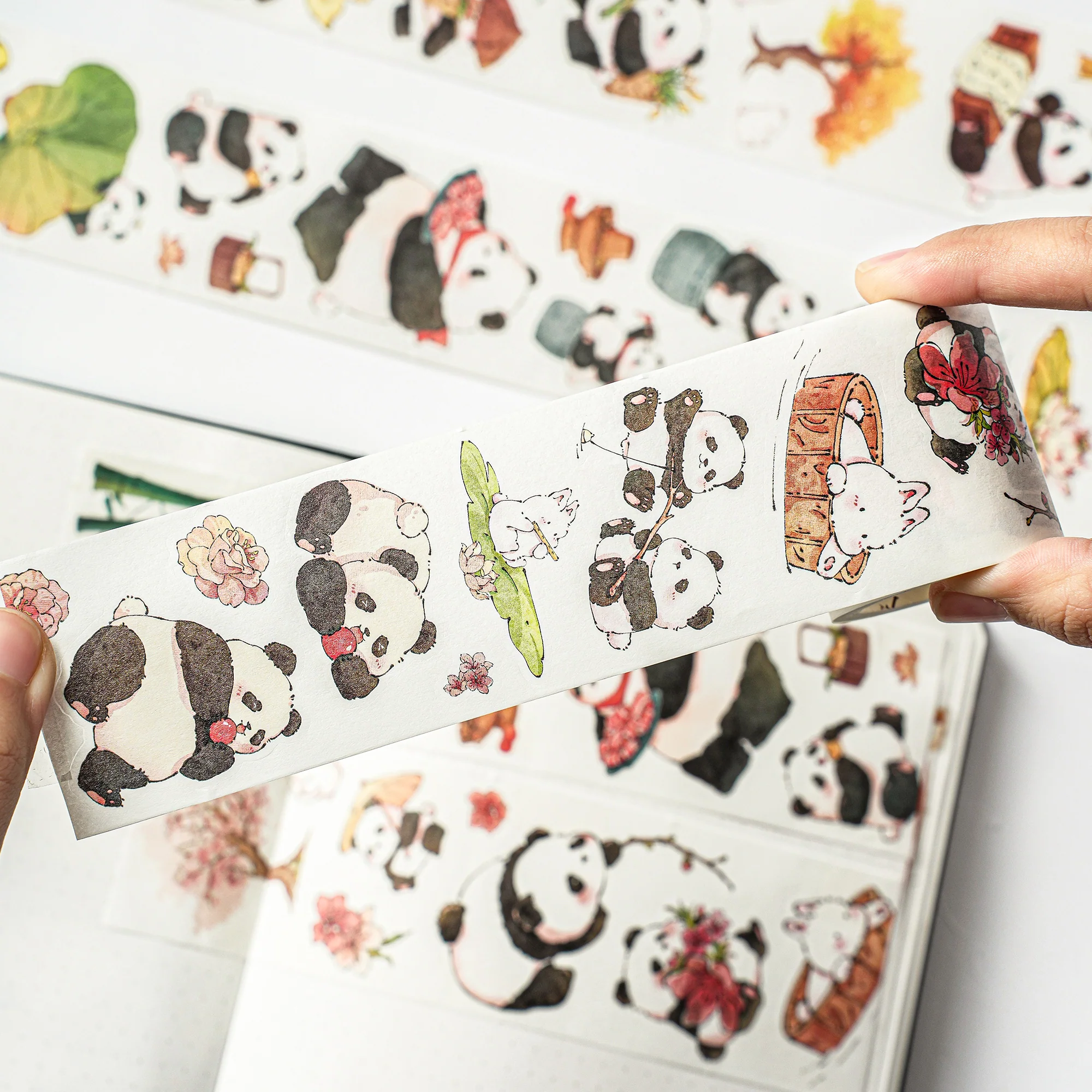 Panda Pilgrimage Washi Tape Sticker Set - Image 4