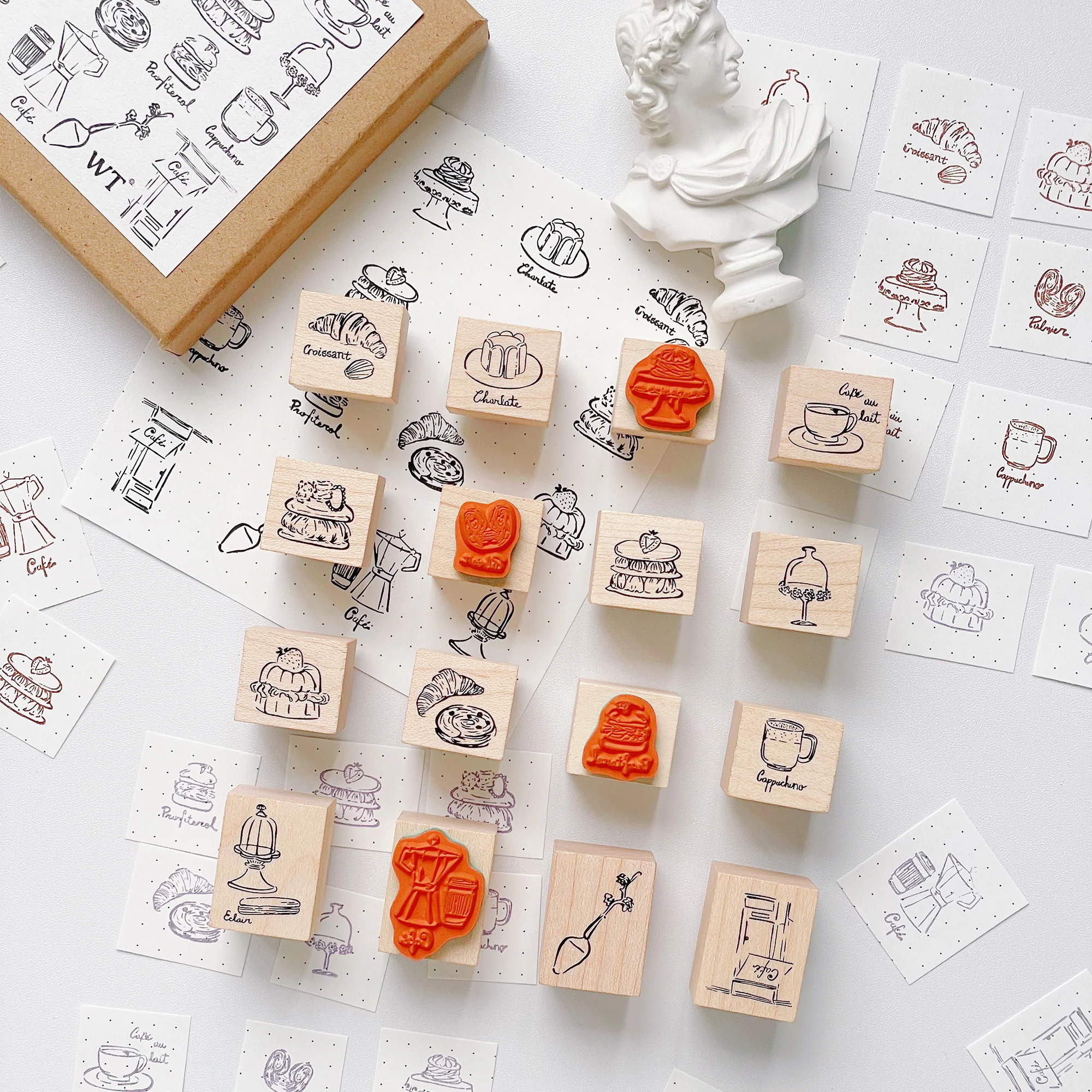 Parisian Café Stamp Set
