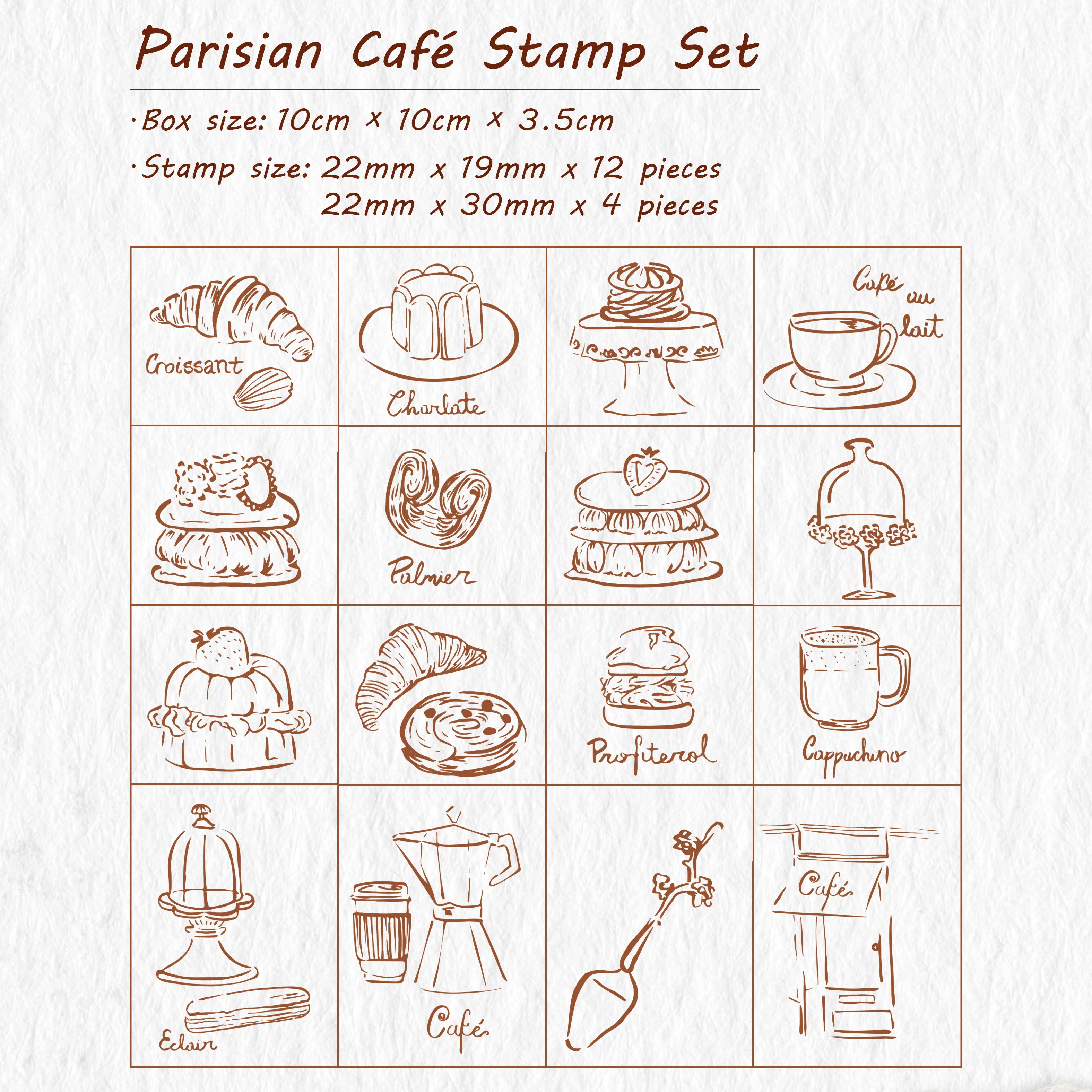 Parisian Café Stamp Set - Image 6