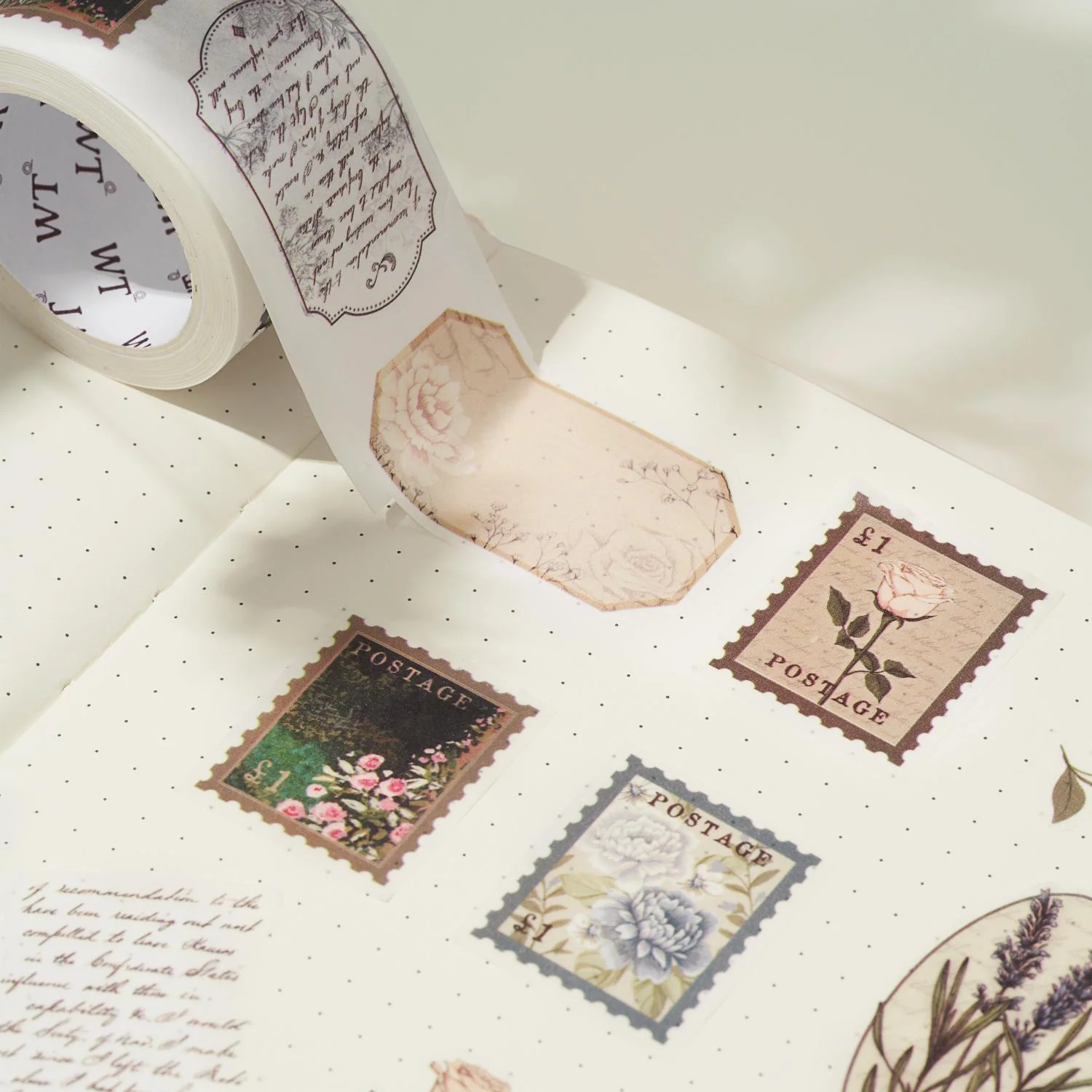 Petals & Parchment Washi Tape Sticker Set - Image 3