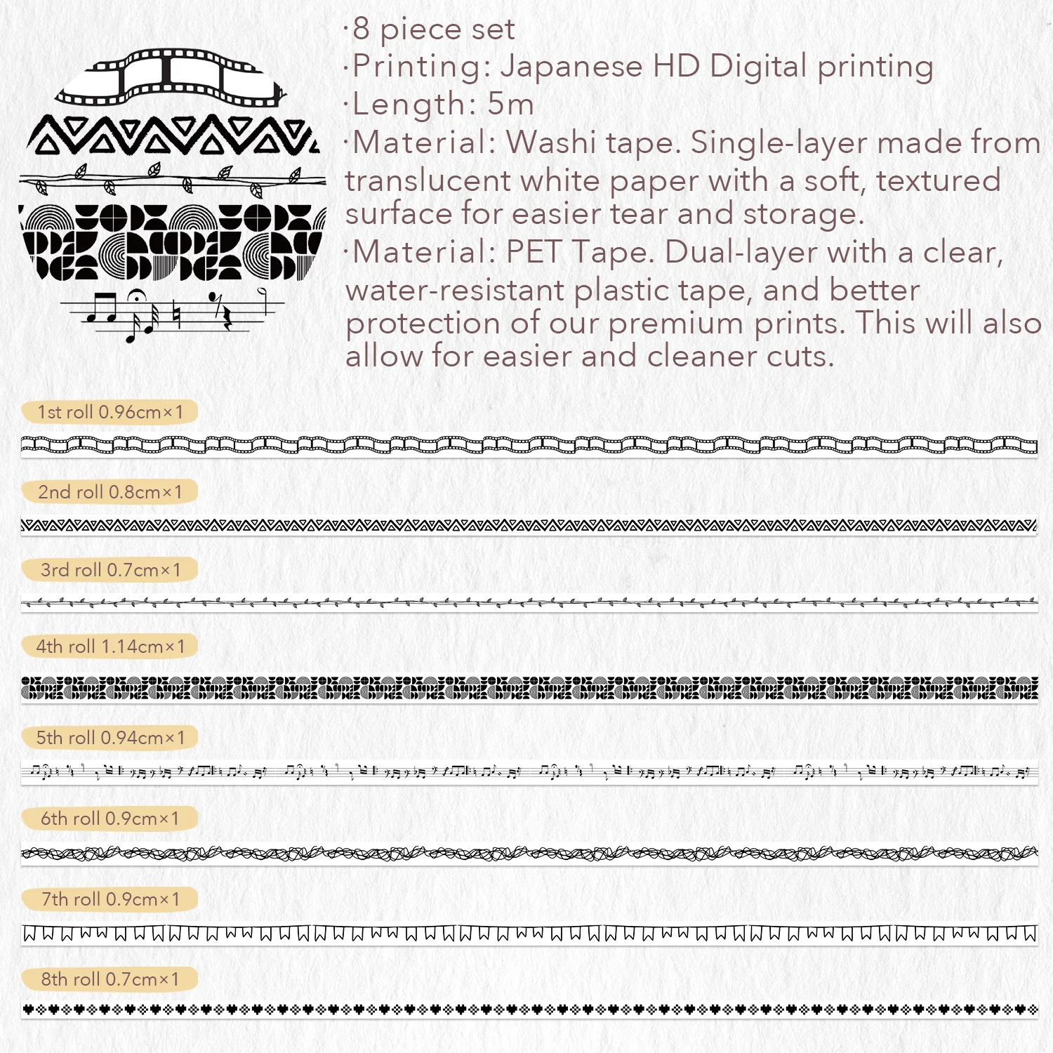 Pixel Dash Slim Washi Set - Image 8
