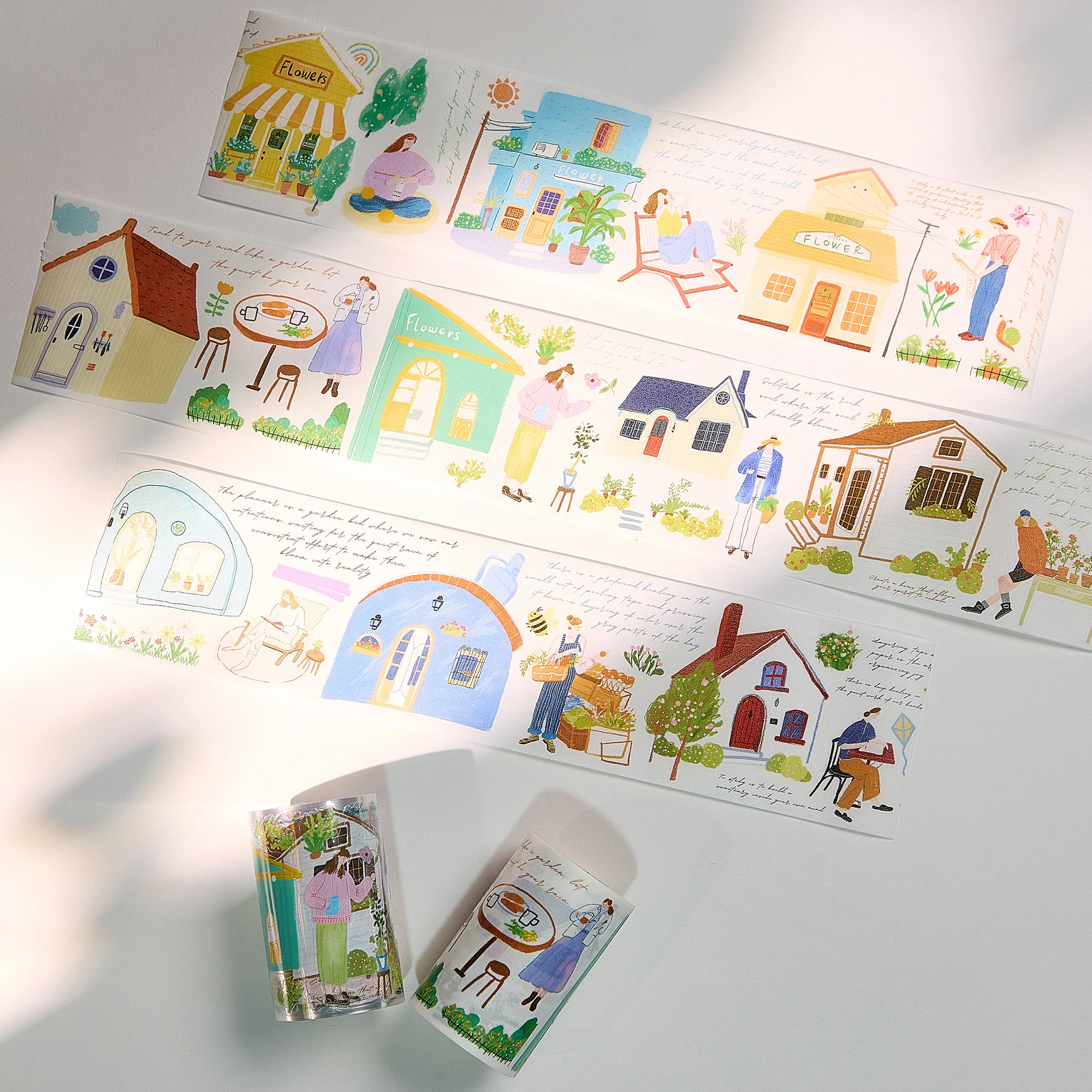 Pre-cut Bloom House Wide Washi/PET Tape