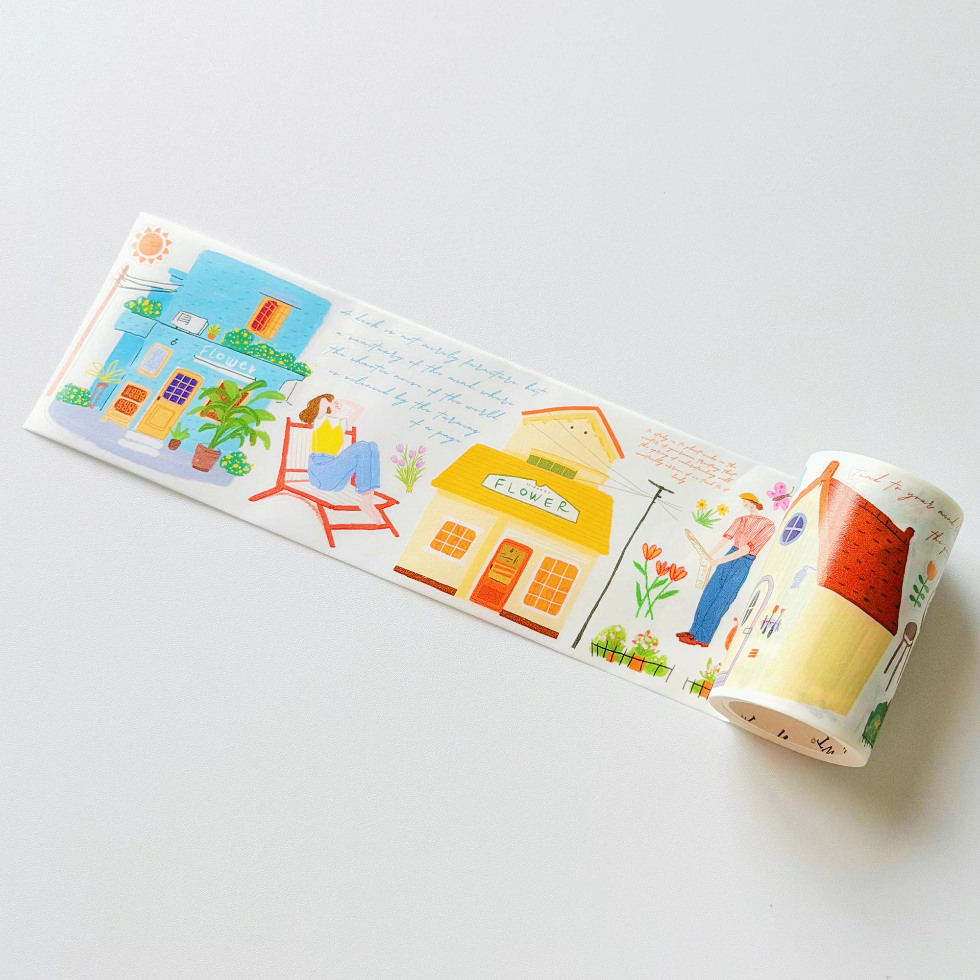 Pre-cut Bloom House Wide Washi/PET Tape - Image 6