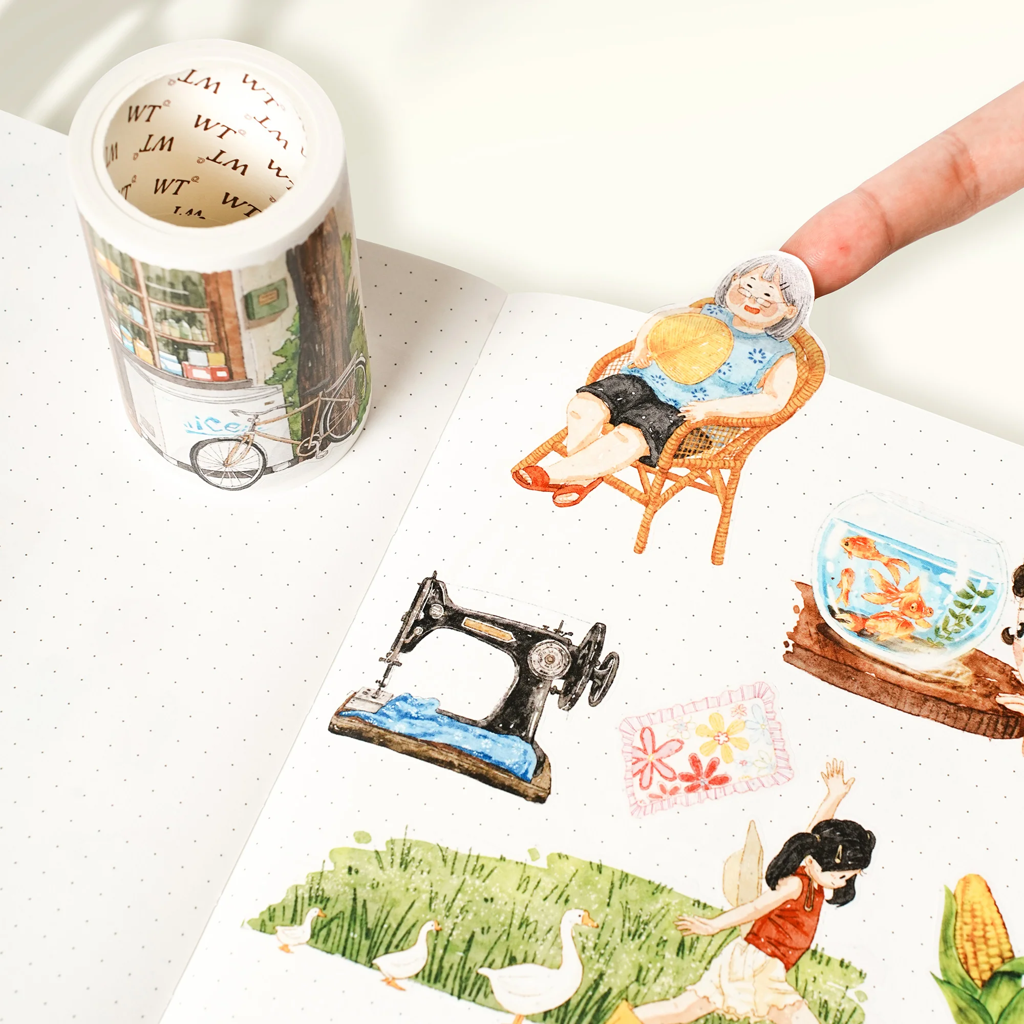 Pre-cut Childhood Memories Wide Washi/PET Tape - Image 3