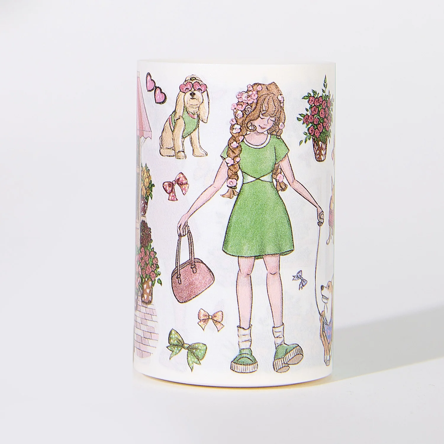 Pre-cut Civic Green Wide Washi/PET Tape - Image 7