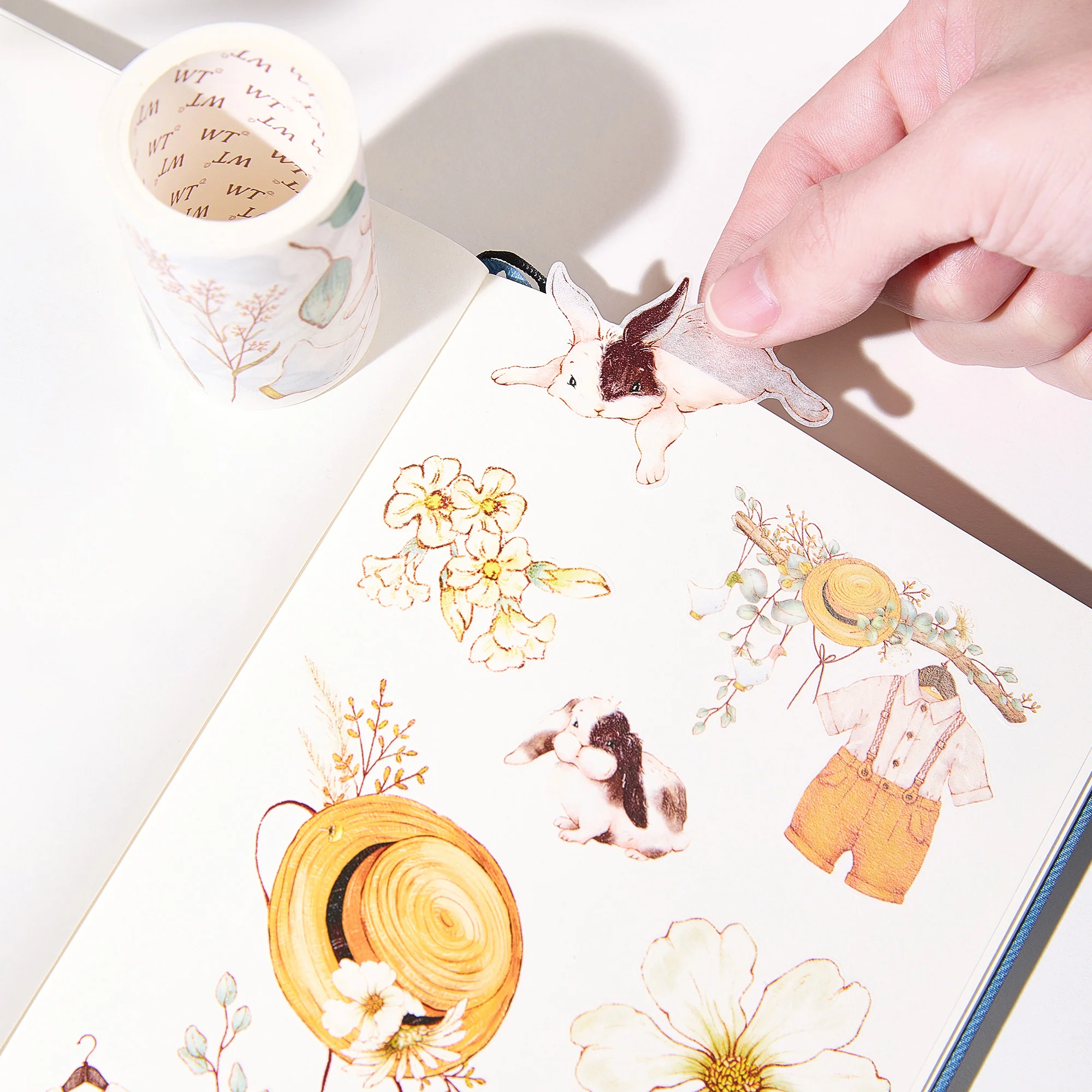Pre-cut Clover Haze Wide Washi/PET Tape - Image 4