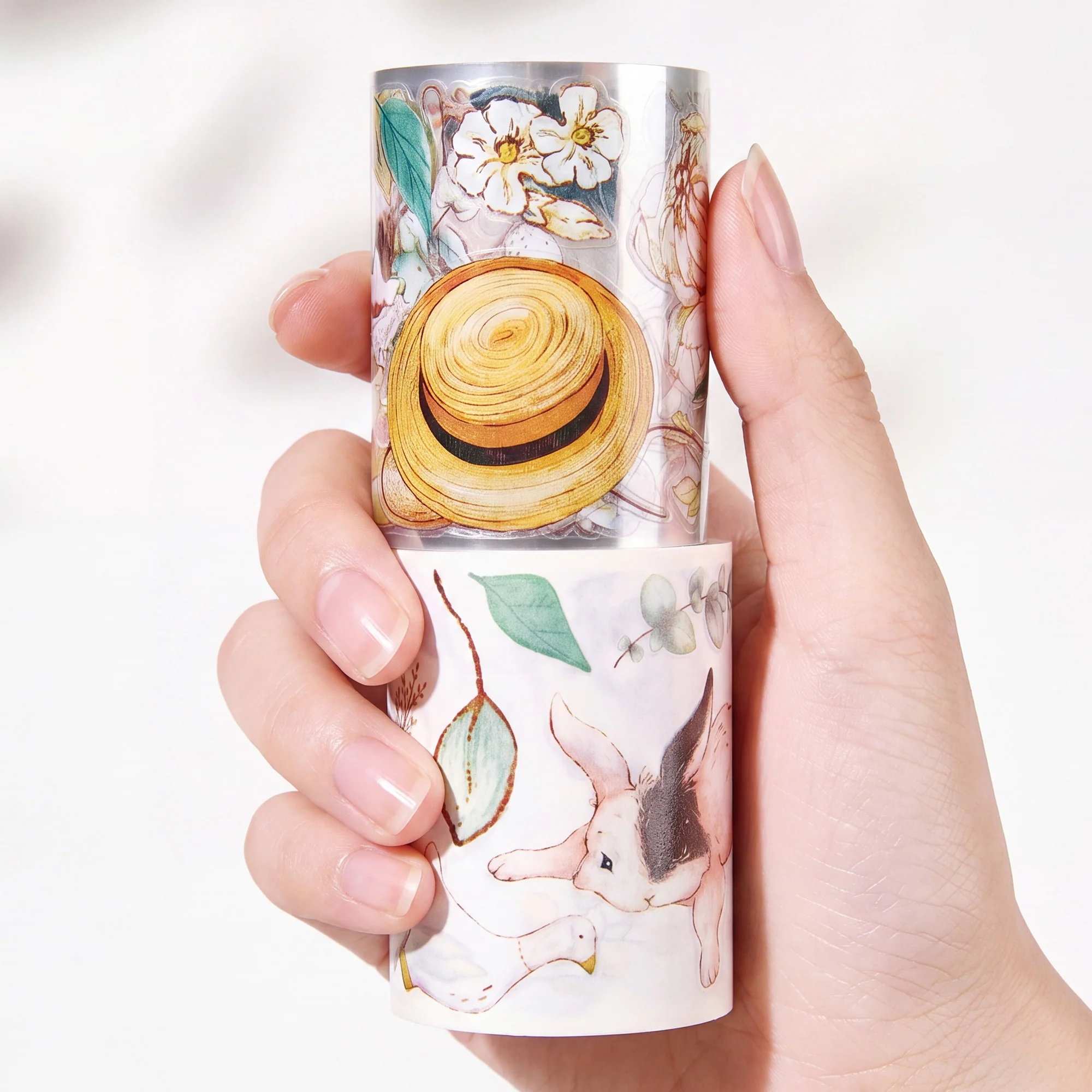 Pre-cut Clover Haze Wide Washi/PET Tape - Image 5