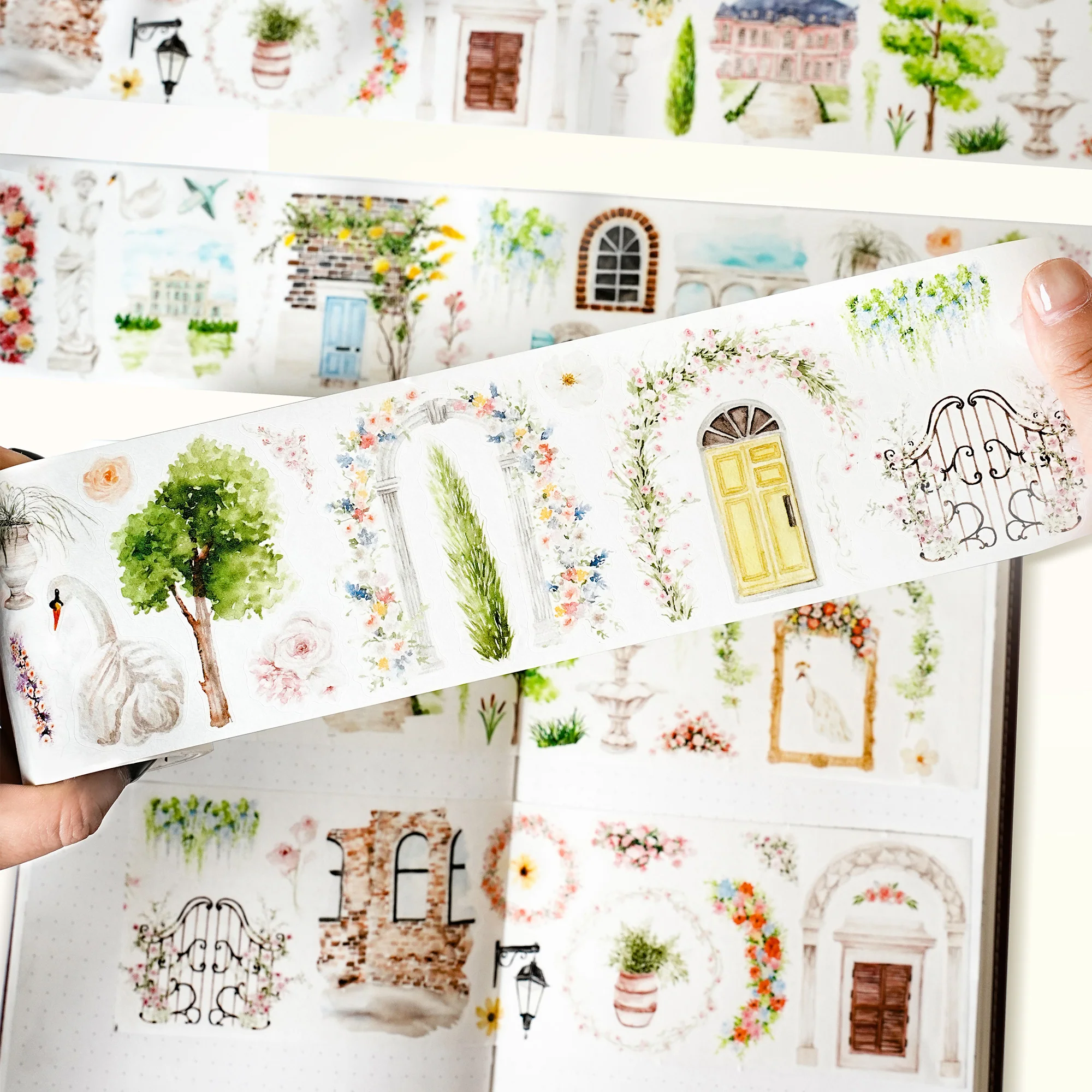 Pre-cut French Courtyard Wide Washi/PET Tape - Image 3