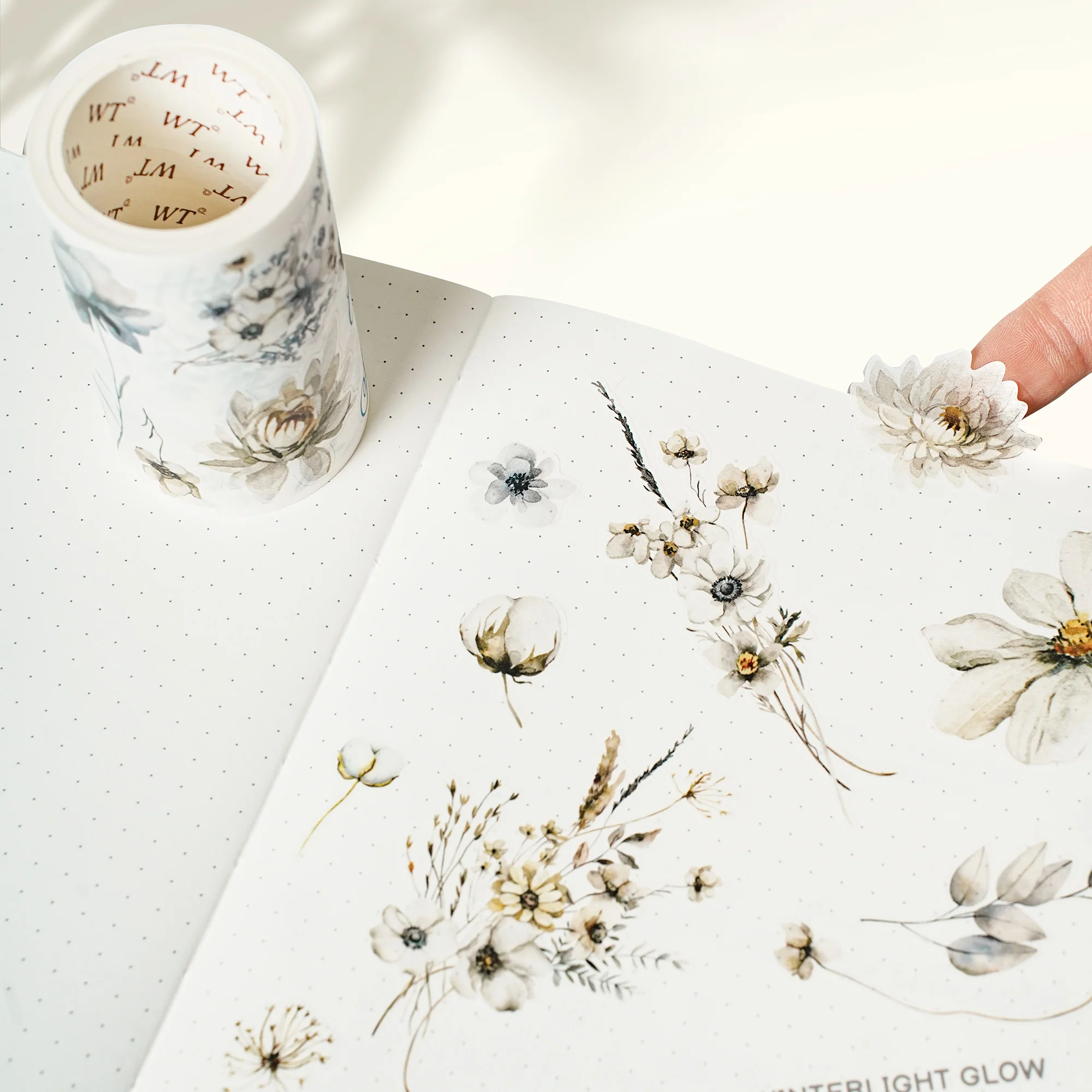 Pre-cut Frosted Meadow Wide Washi/PET Tape - Image 3