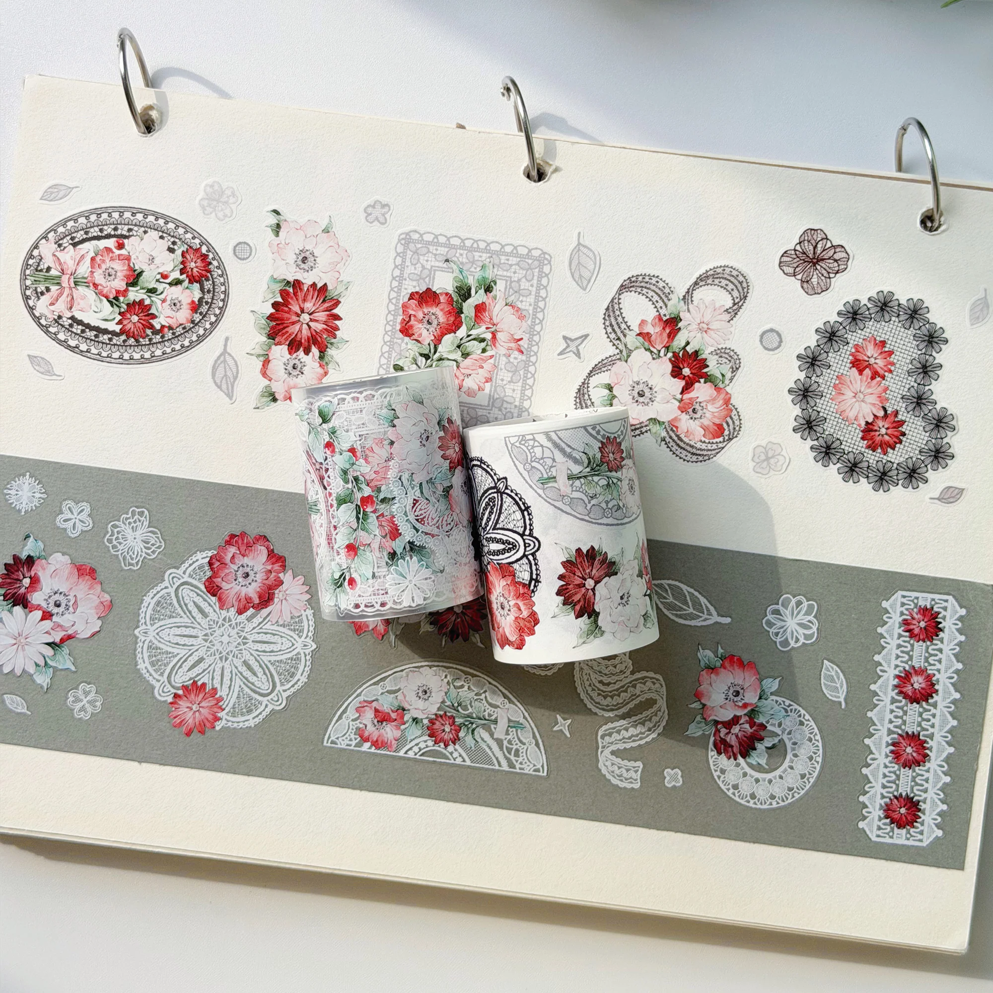 Pre-cut Heirloom Lace Washi/PET Tape - Image 8