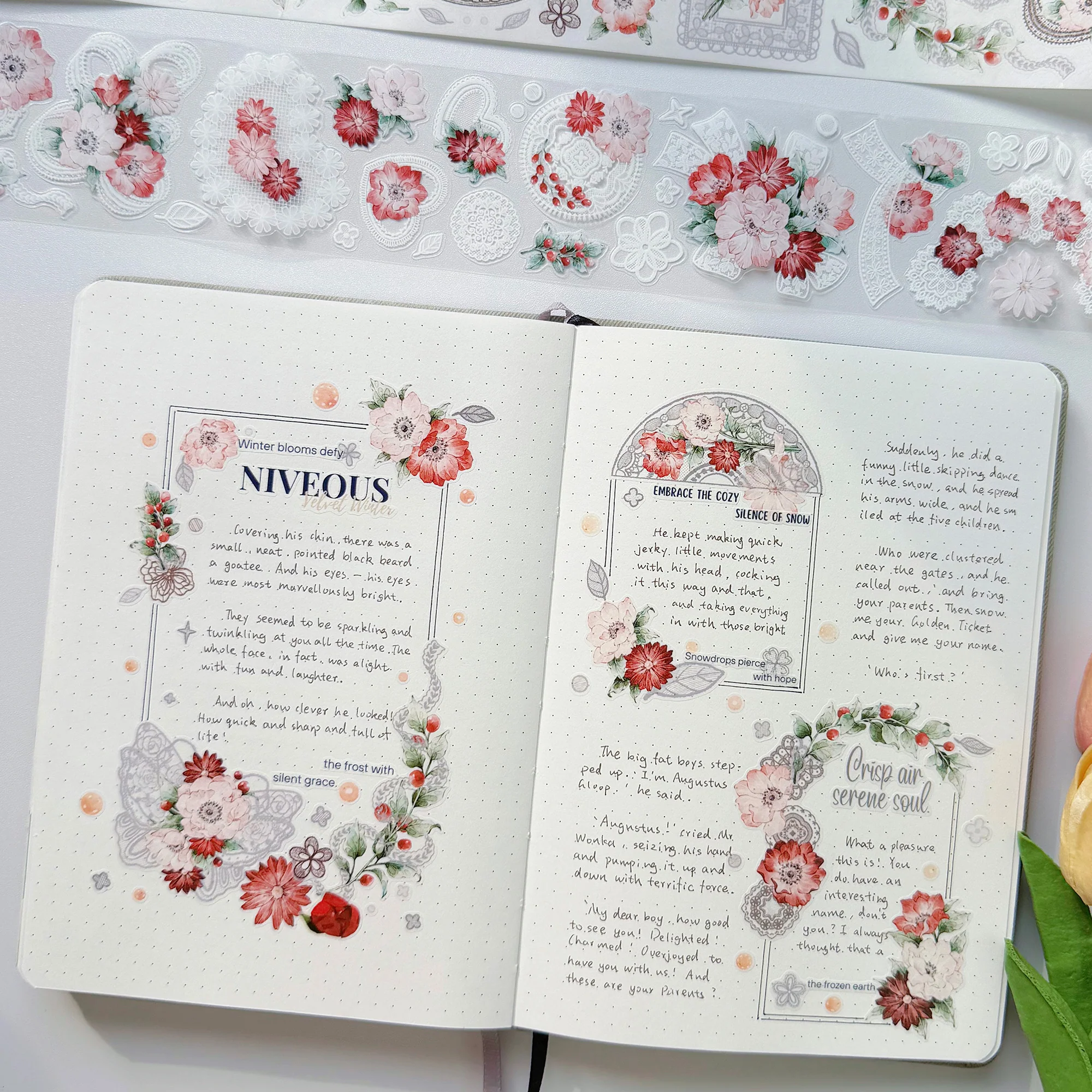 Pre-cut Heirloom Lace Washi/PET Tape - Image 9