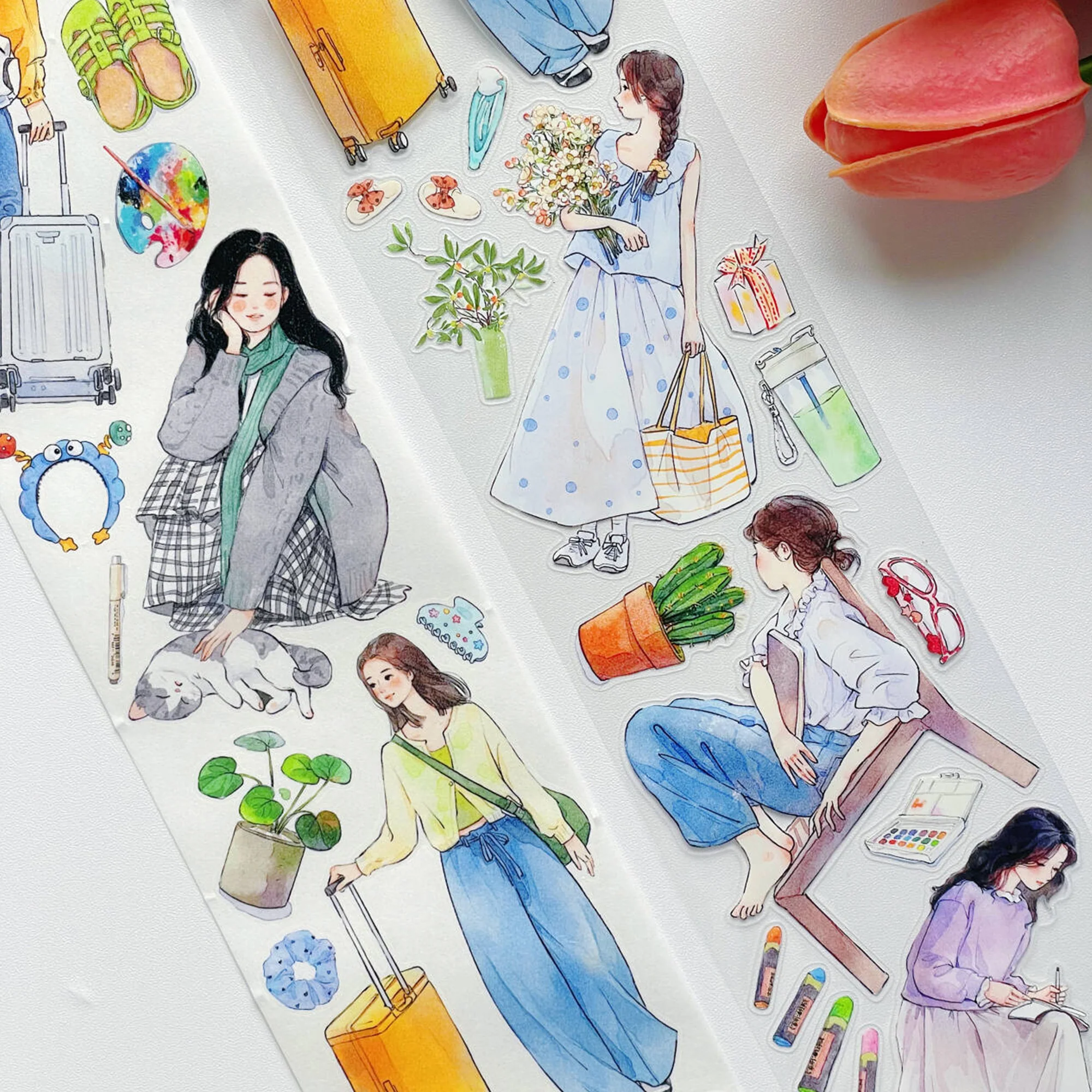 Pre-cut Hello Weekend Wide Washi/PET Tape - Image 10