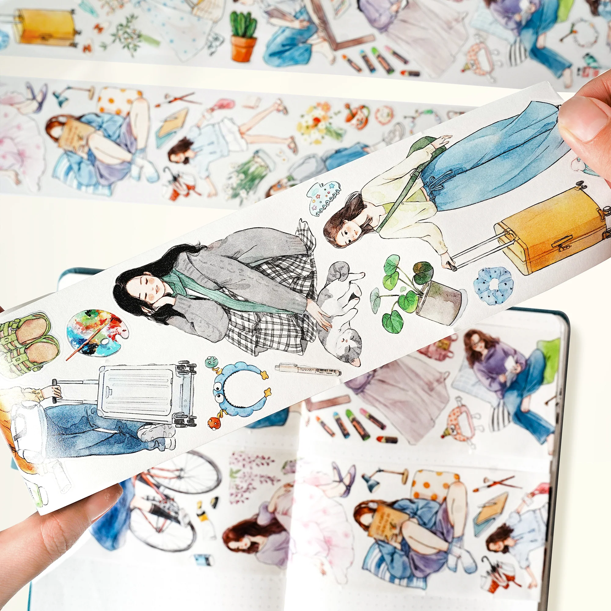 Pre-cut Hello Weekend Wide Washi/PET Tape - Image 2