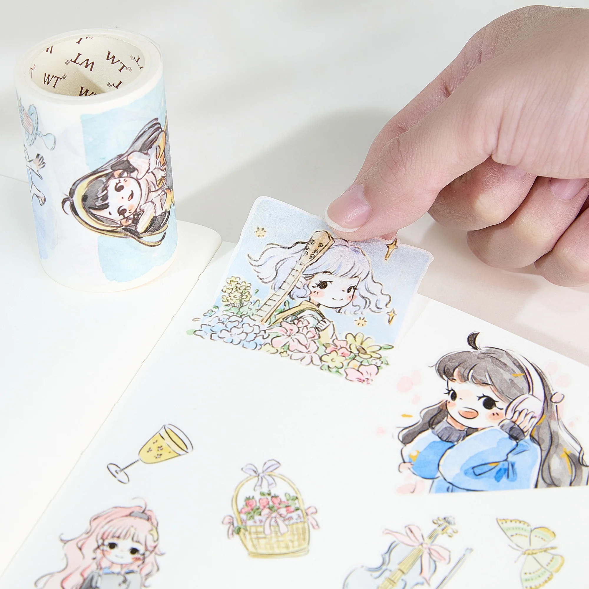 Pre-cut Honey Sprout Wide Washi/PET Tape - Image 3