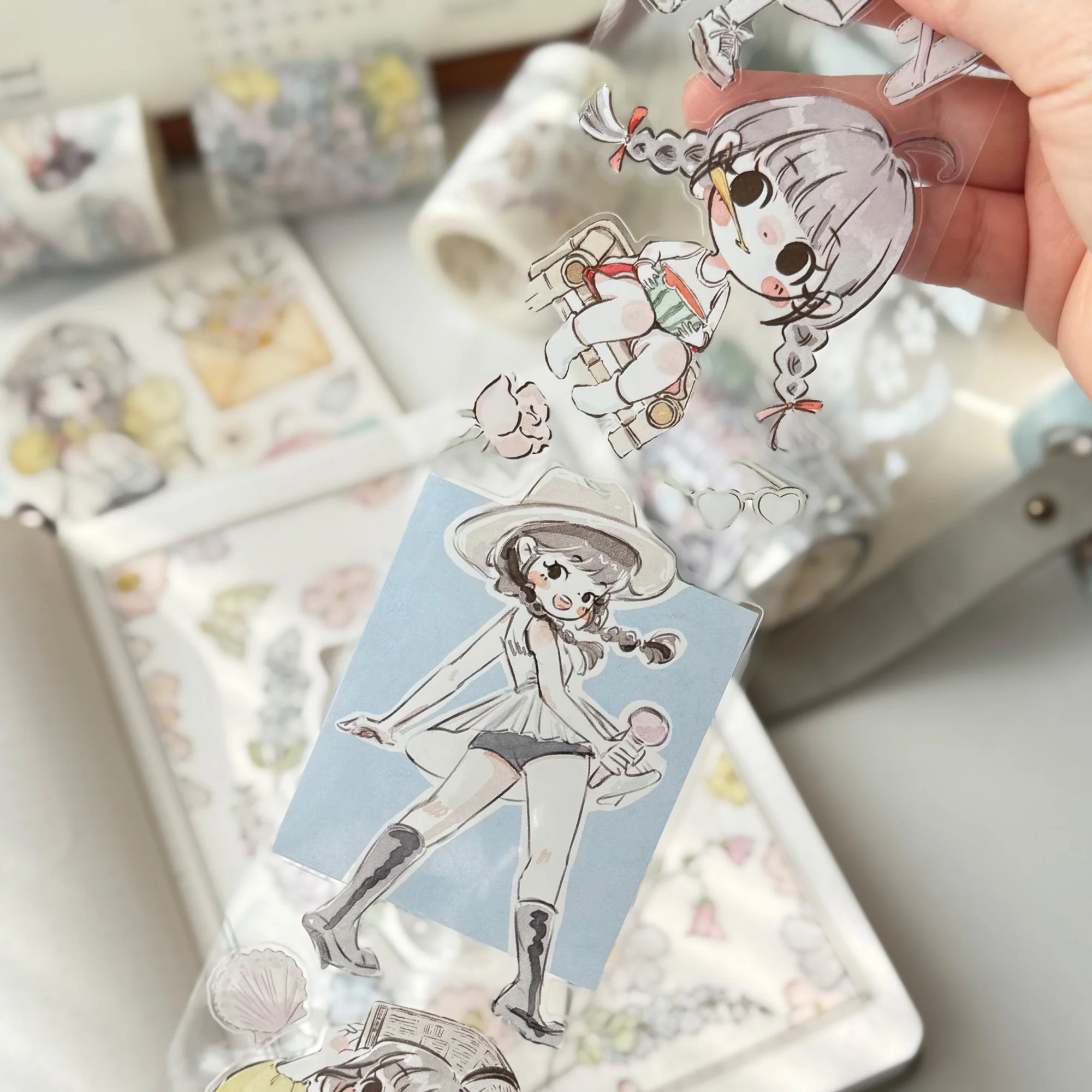 Pre-cut Honey Sprout Wide Washi/PET Tape - Image 5