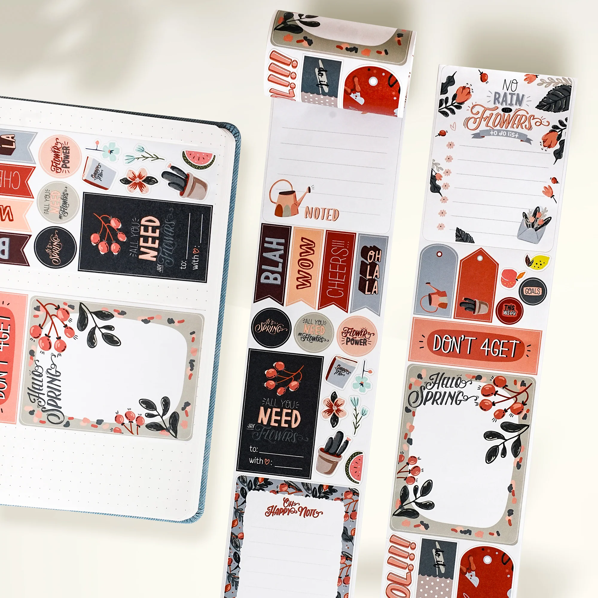 Pre-cut Hygge Notes Script Tape Bundle - Image 17
