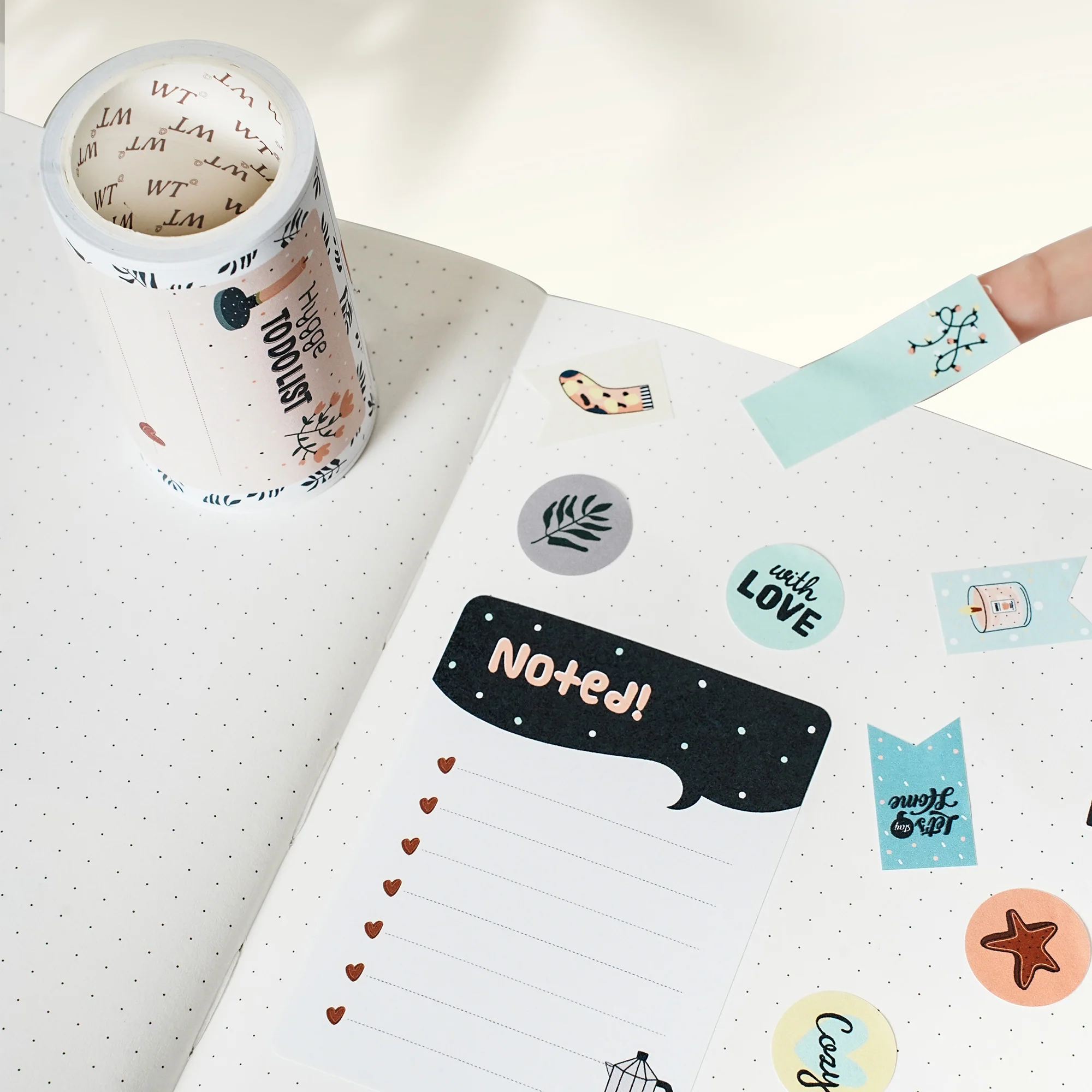 Pre-cut Hygge Notes Script Tape Bundle - Image 4