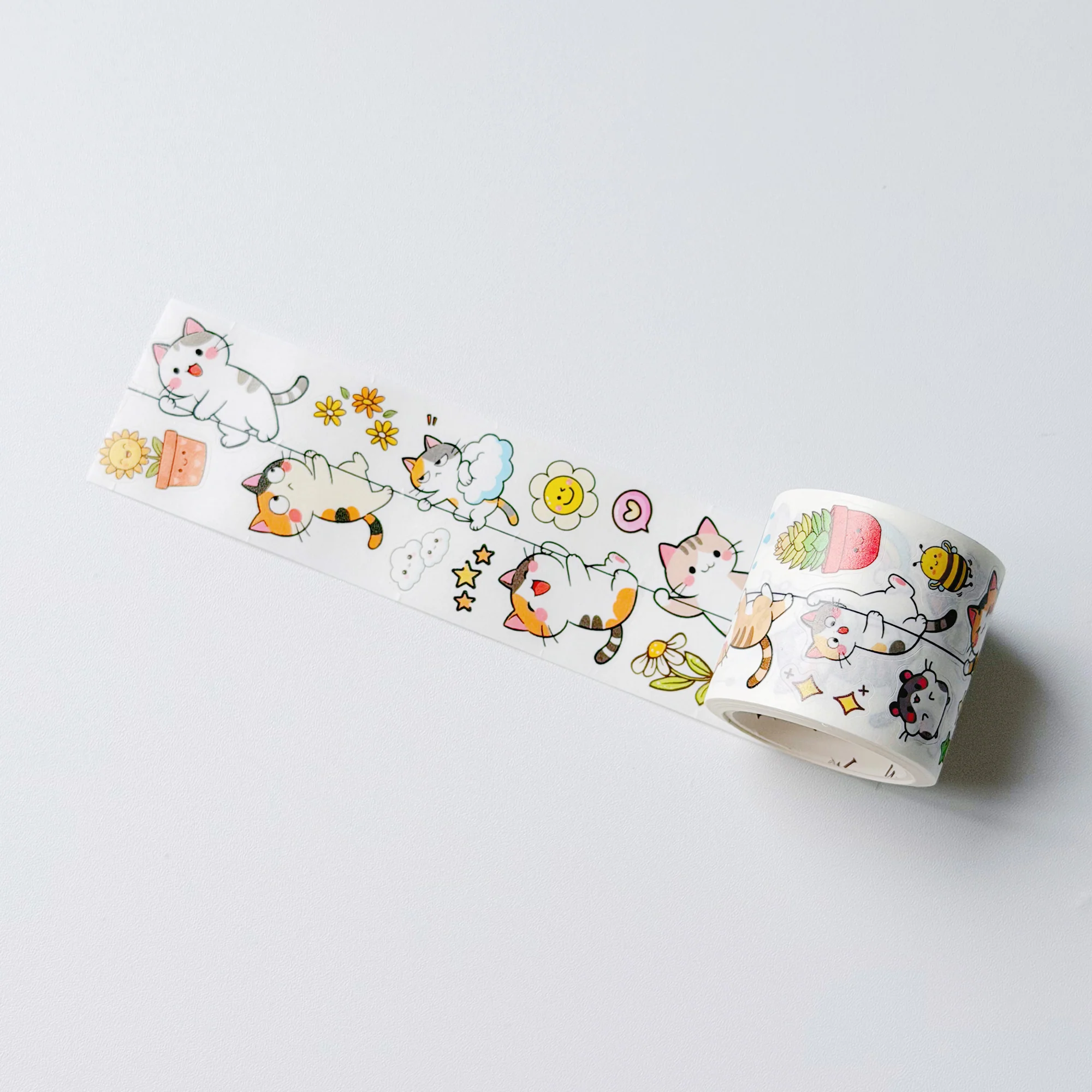Pre-cut Kitty Cascade Wide Washi/PET Tape - Image 2