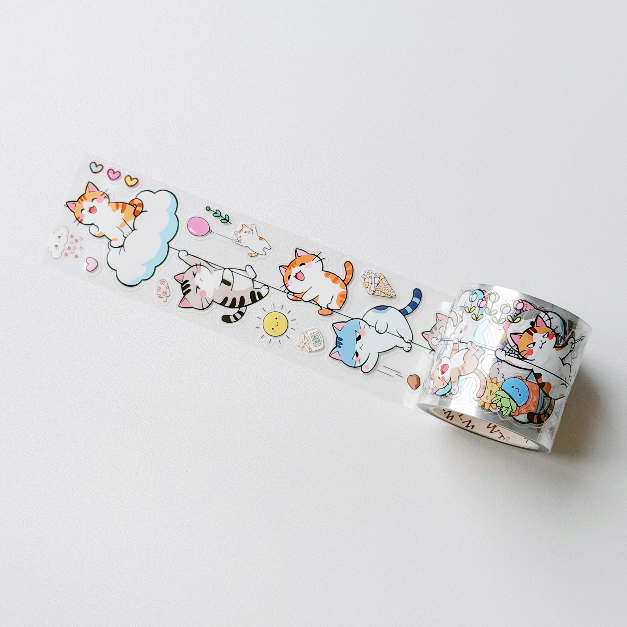 Pre-cut Kitty Cascade Wide Washi/PET Tape - Image 3