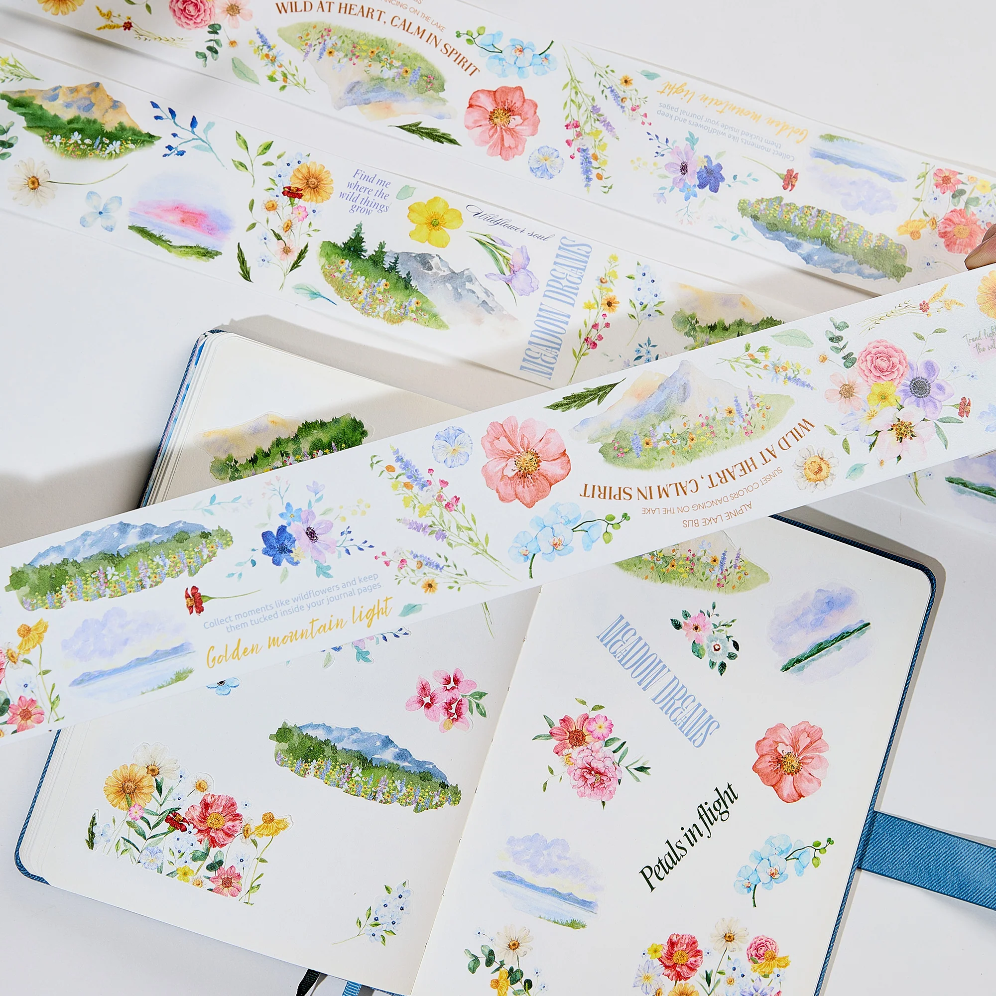 Pre-cut Lakeside Glow Wide Washi/PET Tape - Image 3